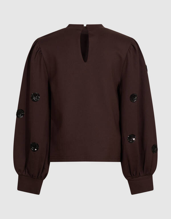 Pailletten Top Bruin SHOEBY GIRLS
