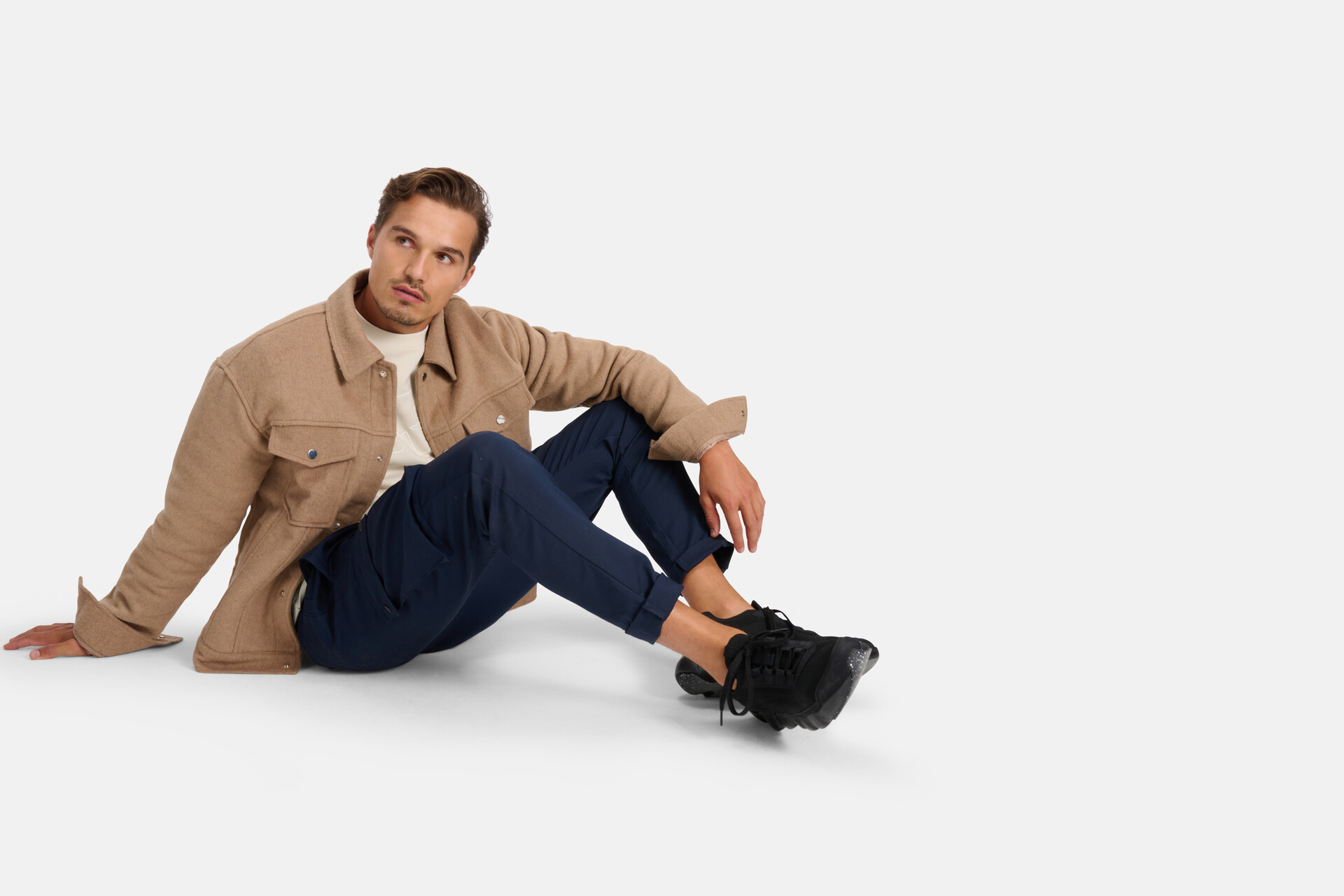 Cargo Broek Donkerblauw By Fred SHOEBY MEN