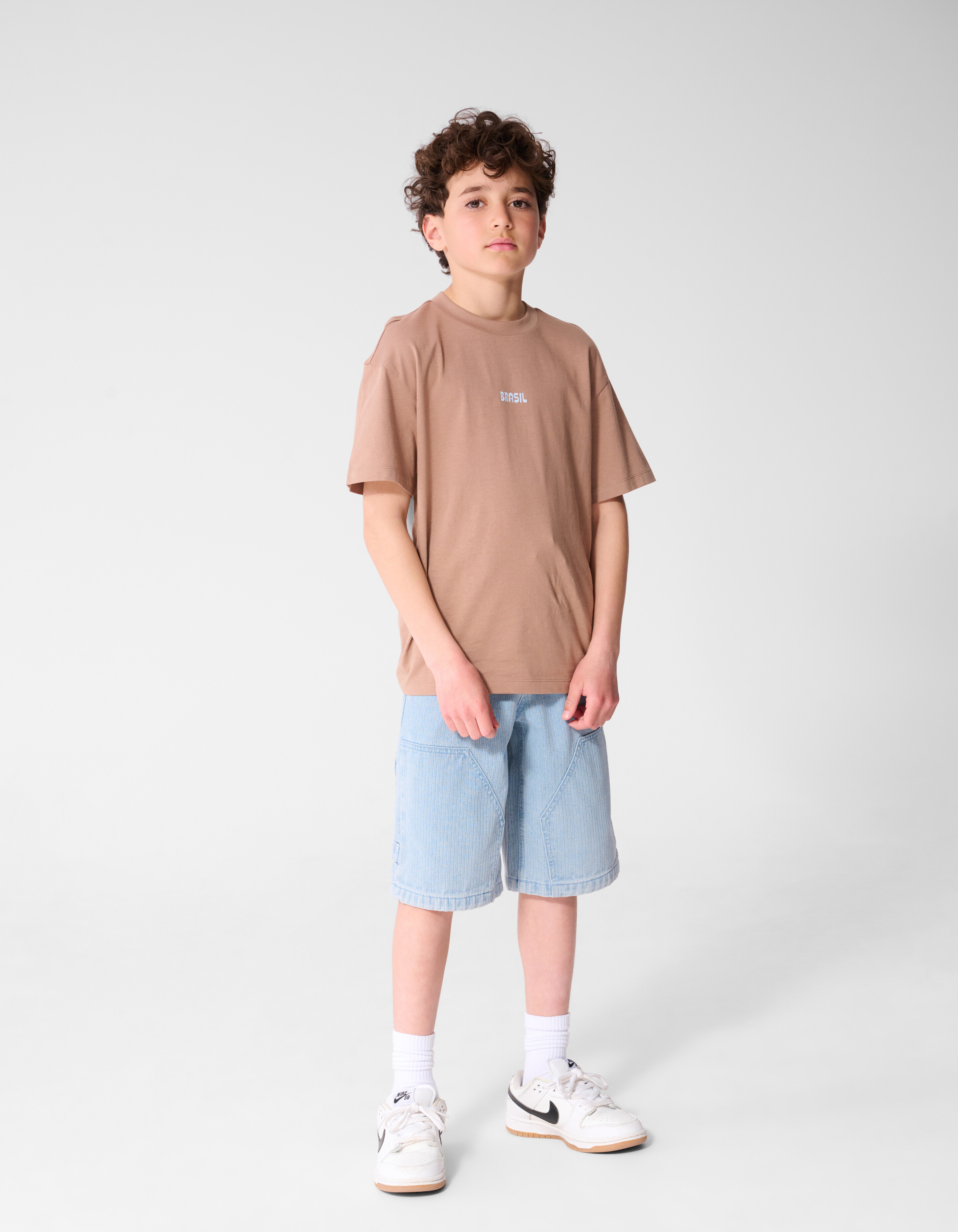 Brasil Artwork T-shirt Lichtbruin SHOEBY BOYS