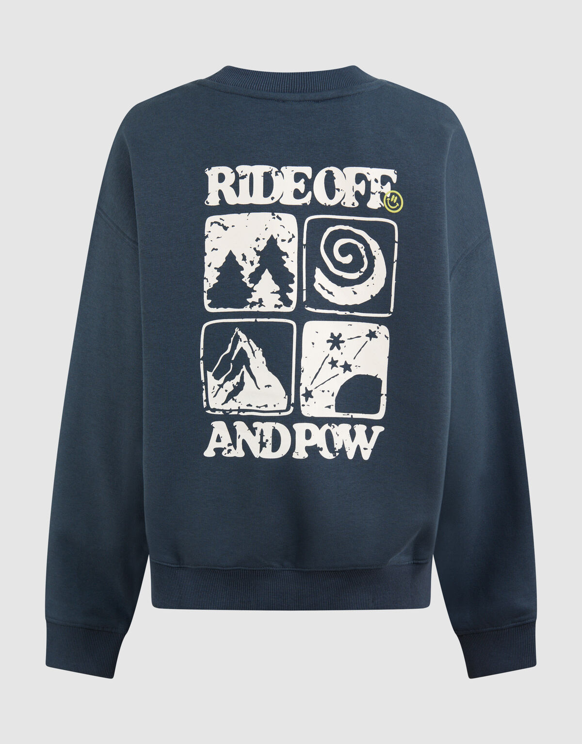 Pow Artwork Sweater Donkergroen SHOEBY BOYS