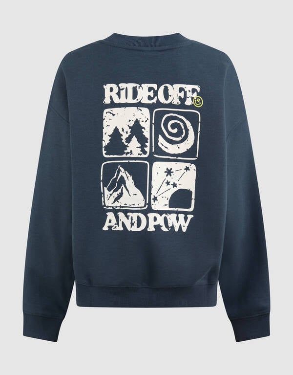 Pow Artwork Sweater Donkergroen SHOEBY BOYS
