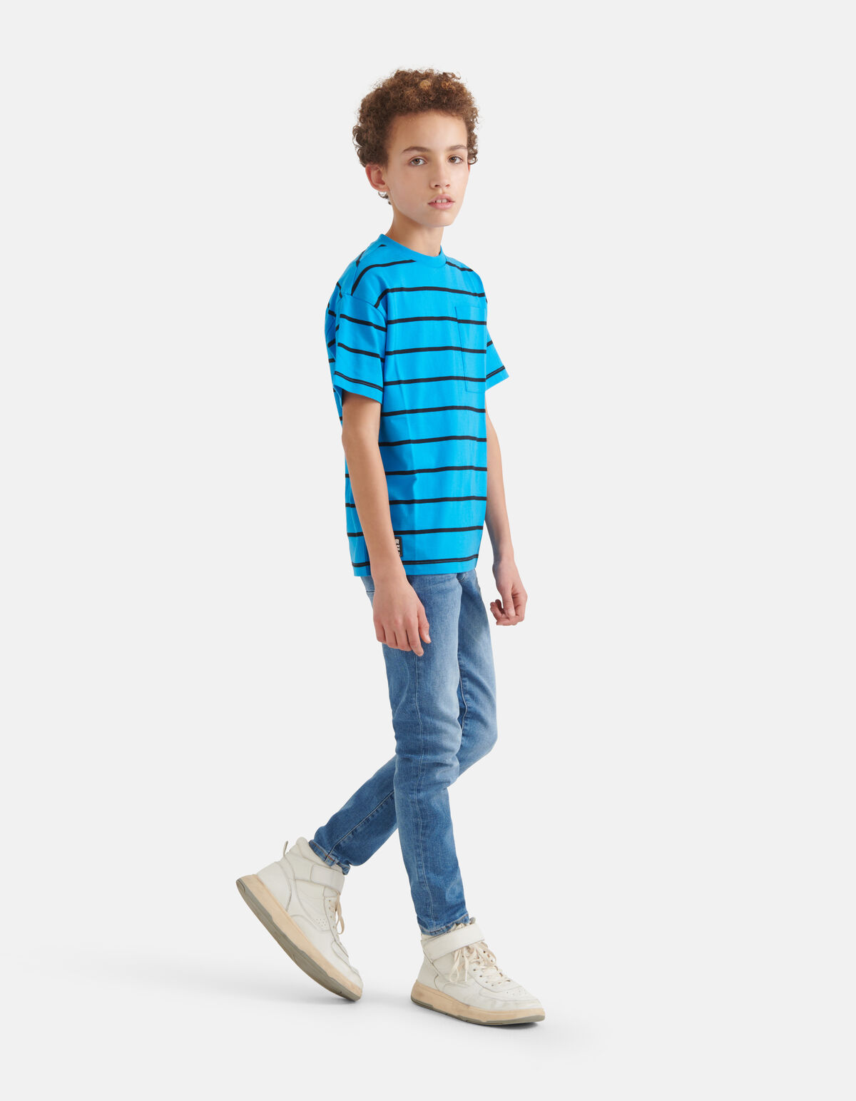 Gestreepte T-shirt Blauw SHOEBY BOYS