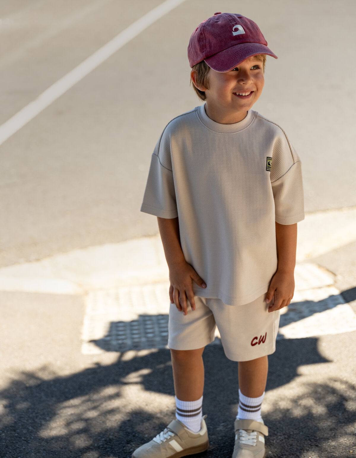 Structuur Short Beige SHOEBY BOYS