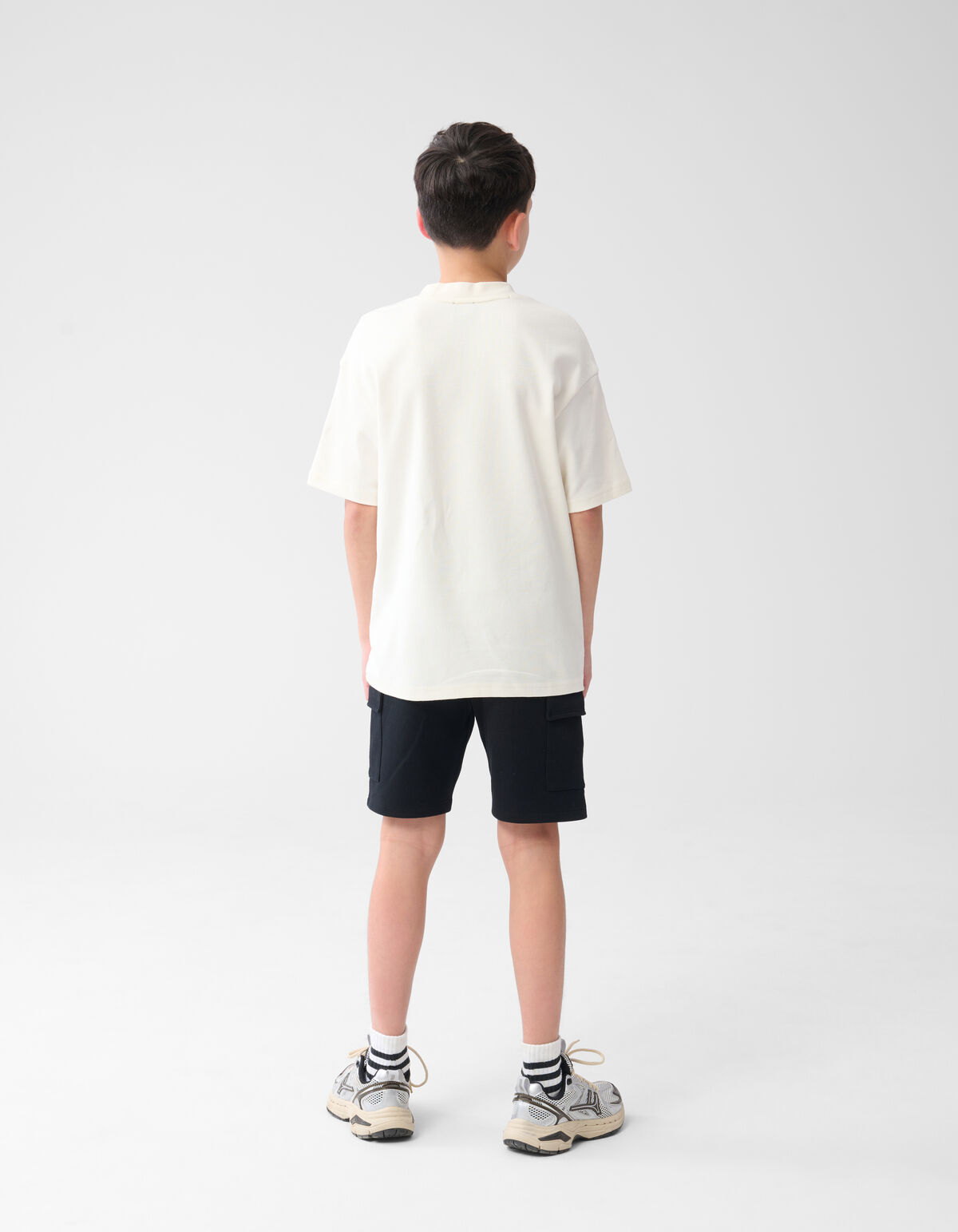 Towling Artwork T-shirt Gebroken Wit SHOEBY BOYS