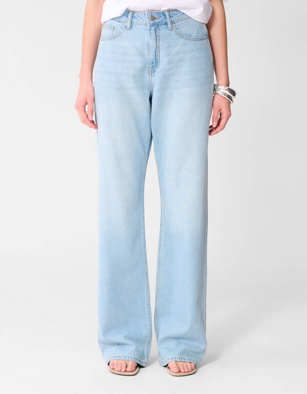 Wide Leg Fit Jeans Bleached SHOEBY WOMEN