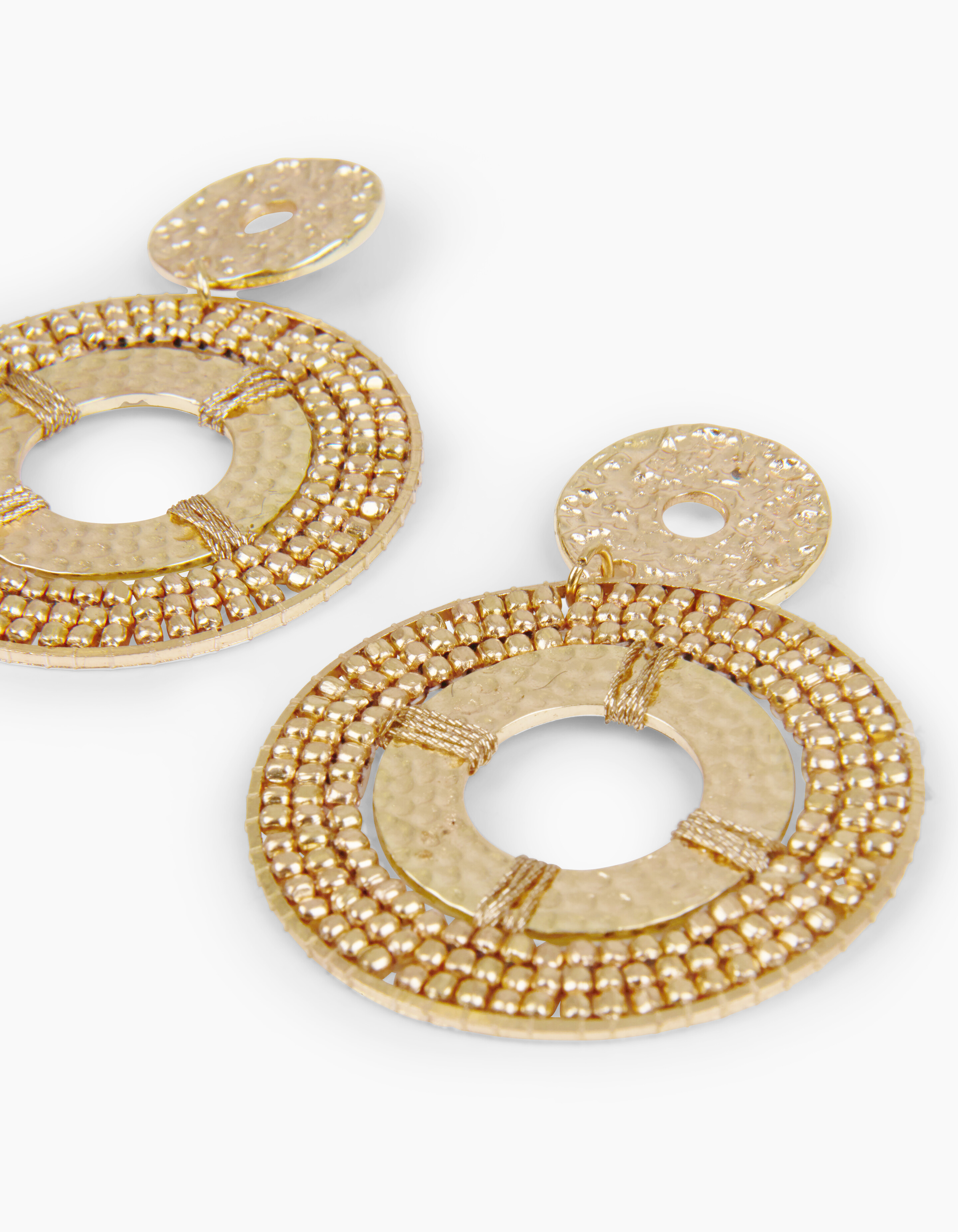 Round Golden Oorbellen ACCESSOIRES SHOEBY