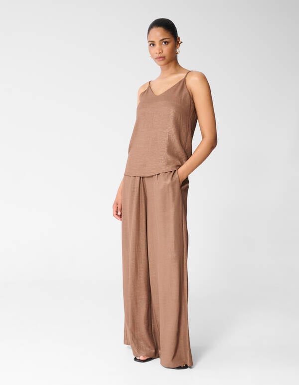 Twist Glitter Singlet Bruin SHOEBY WOMEN