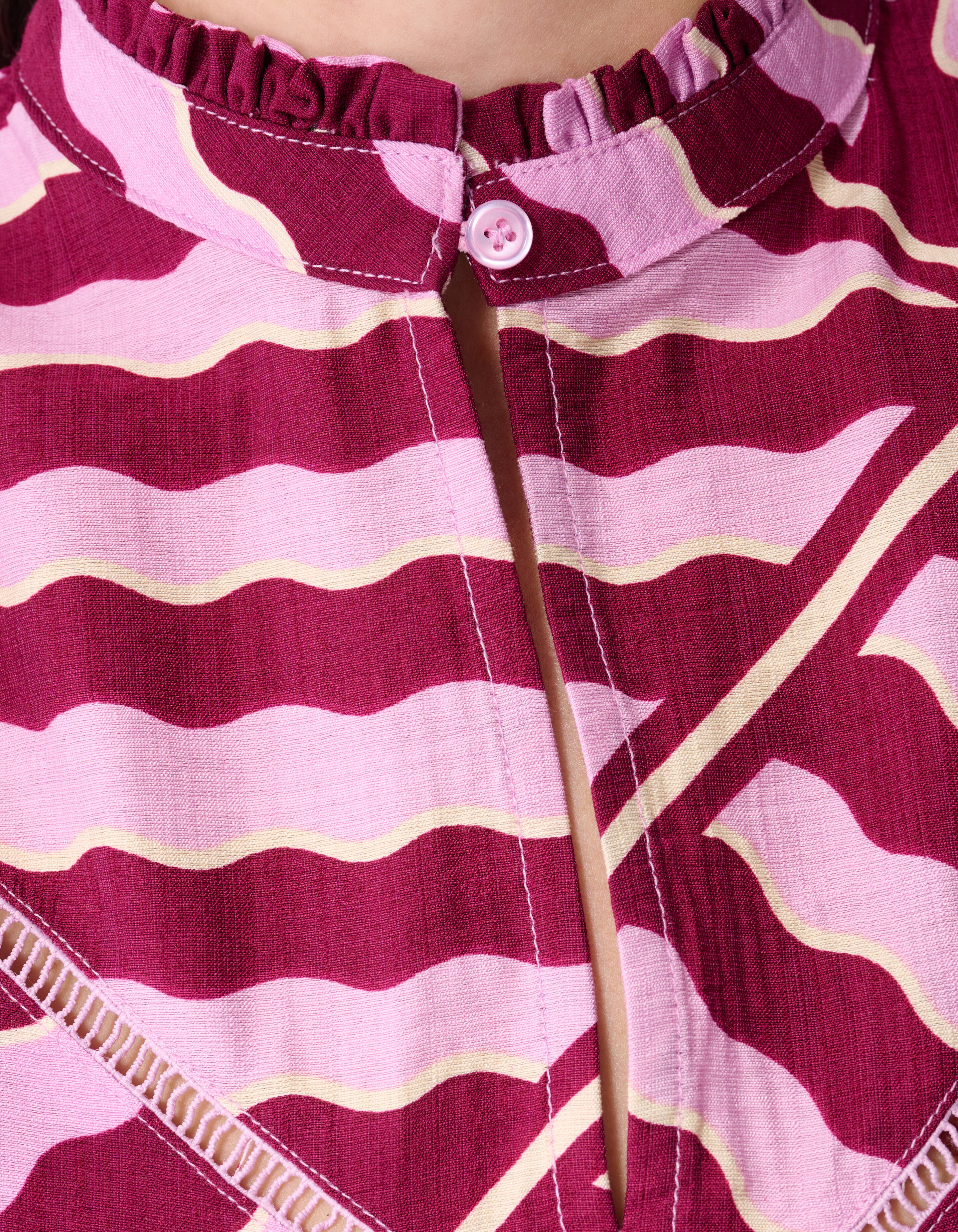 Wavy Printed Top Roze/Paars SHOEBY WOMEN