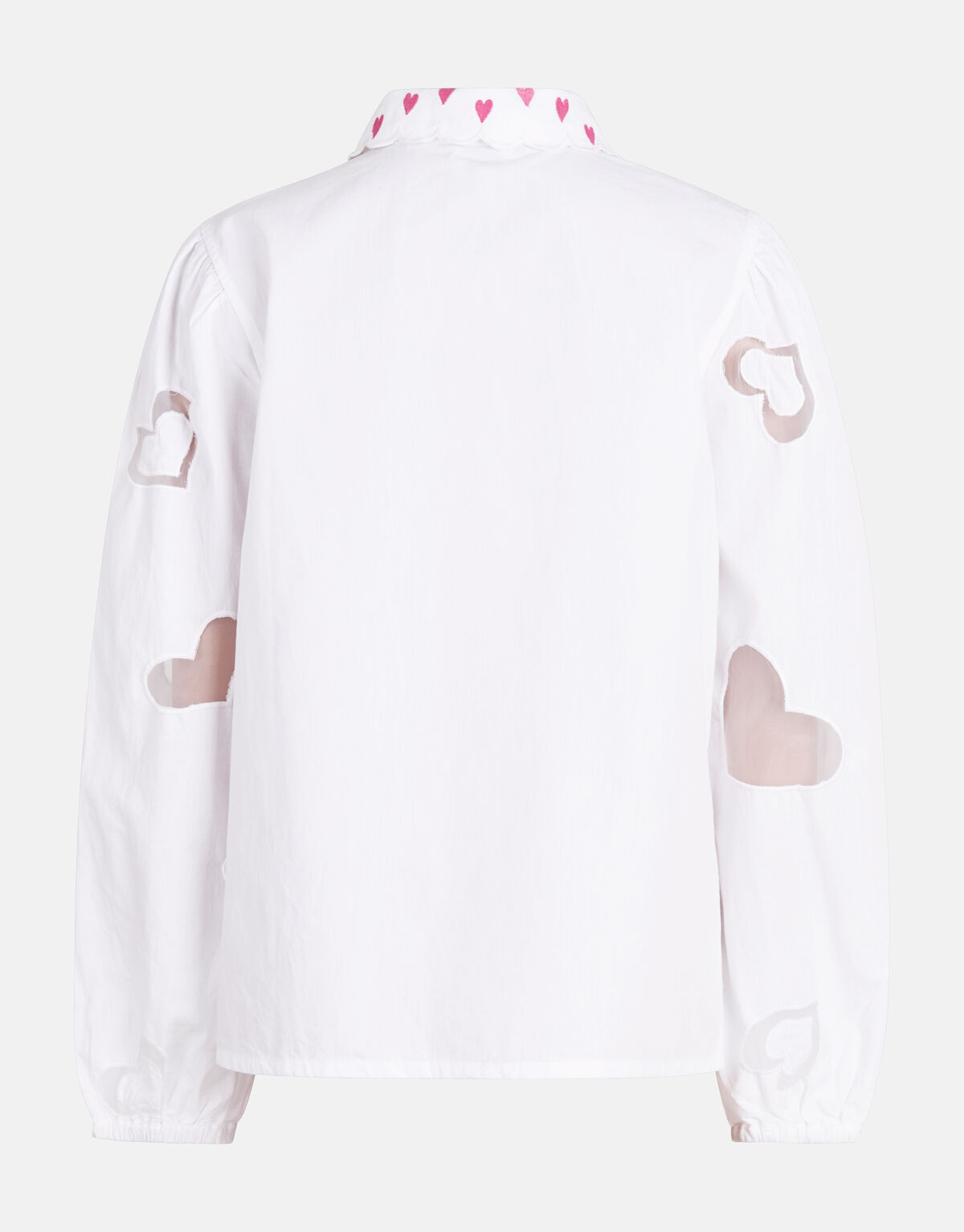 Mesh Blouse Wit SHOEBY GIRLS