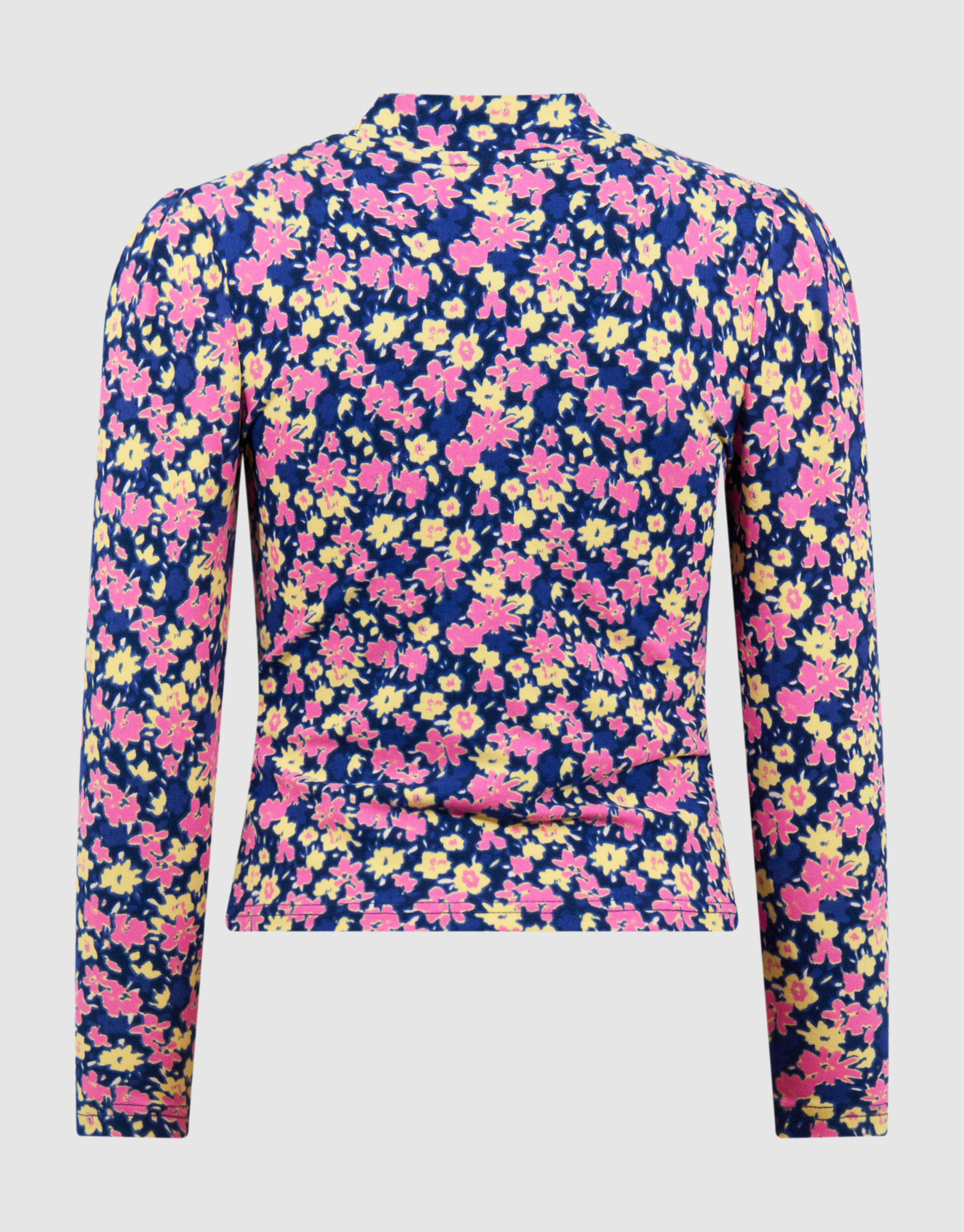 Flower Longsleeve Top Donkerblauw/Roze SHOEBY GIRLS