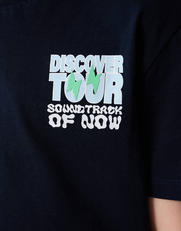 Tour Artwork T-shirt Donkerblauw SHOEBY BOYS