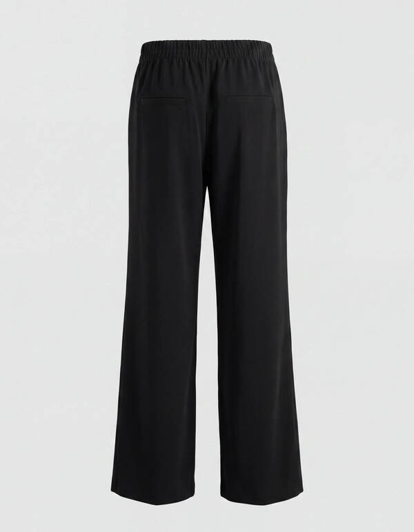 Wide Leg Broek Zwart SHOEBY WOMEN