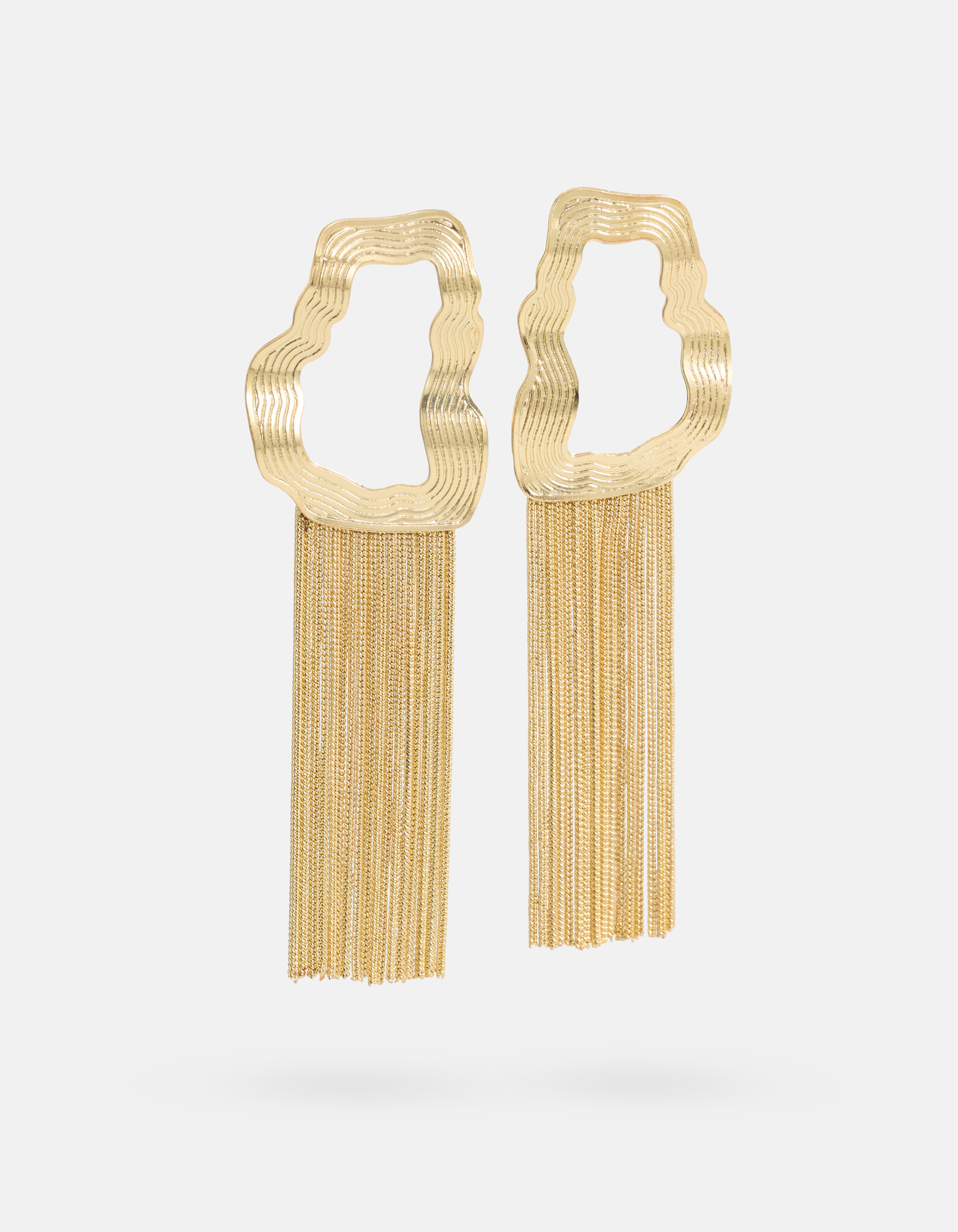 Wavy Fringes Oorbellen Goud SHOEBY ACCESSOIRES