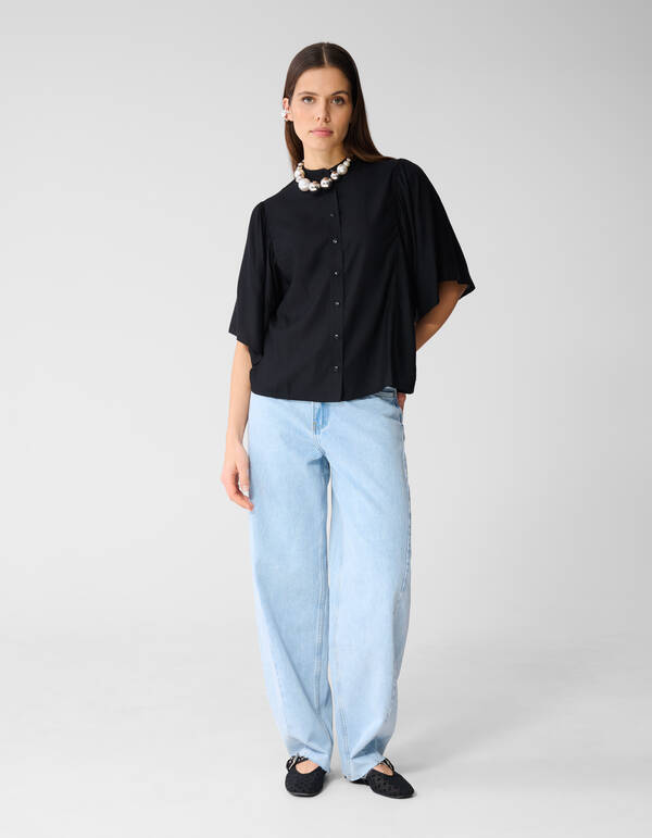 Flowy Top Zwart SHOEBY WOMEN