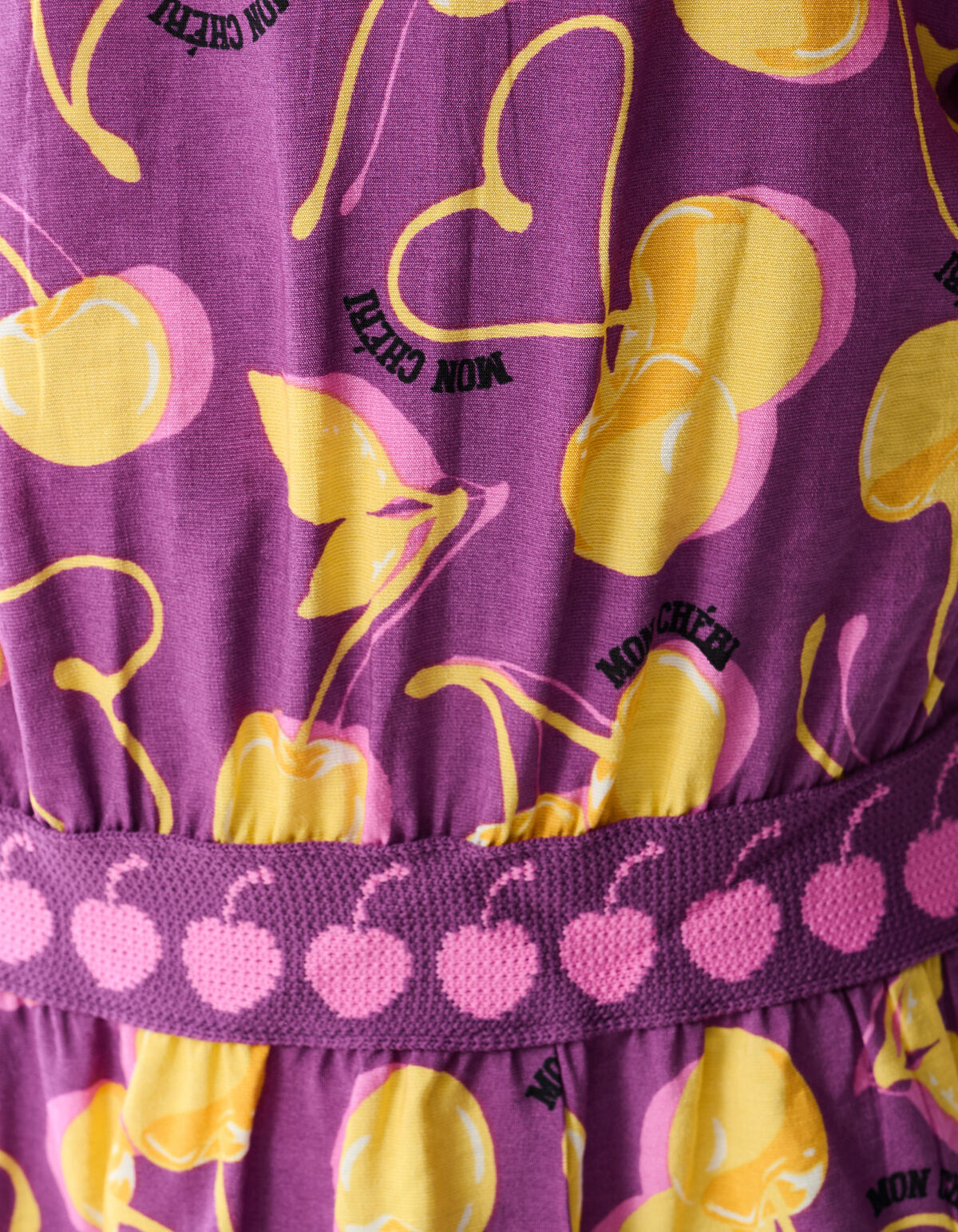 Fruit Artwork Jurk Donkerpaars SHOEBY GIRLS