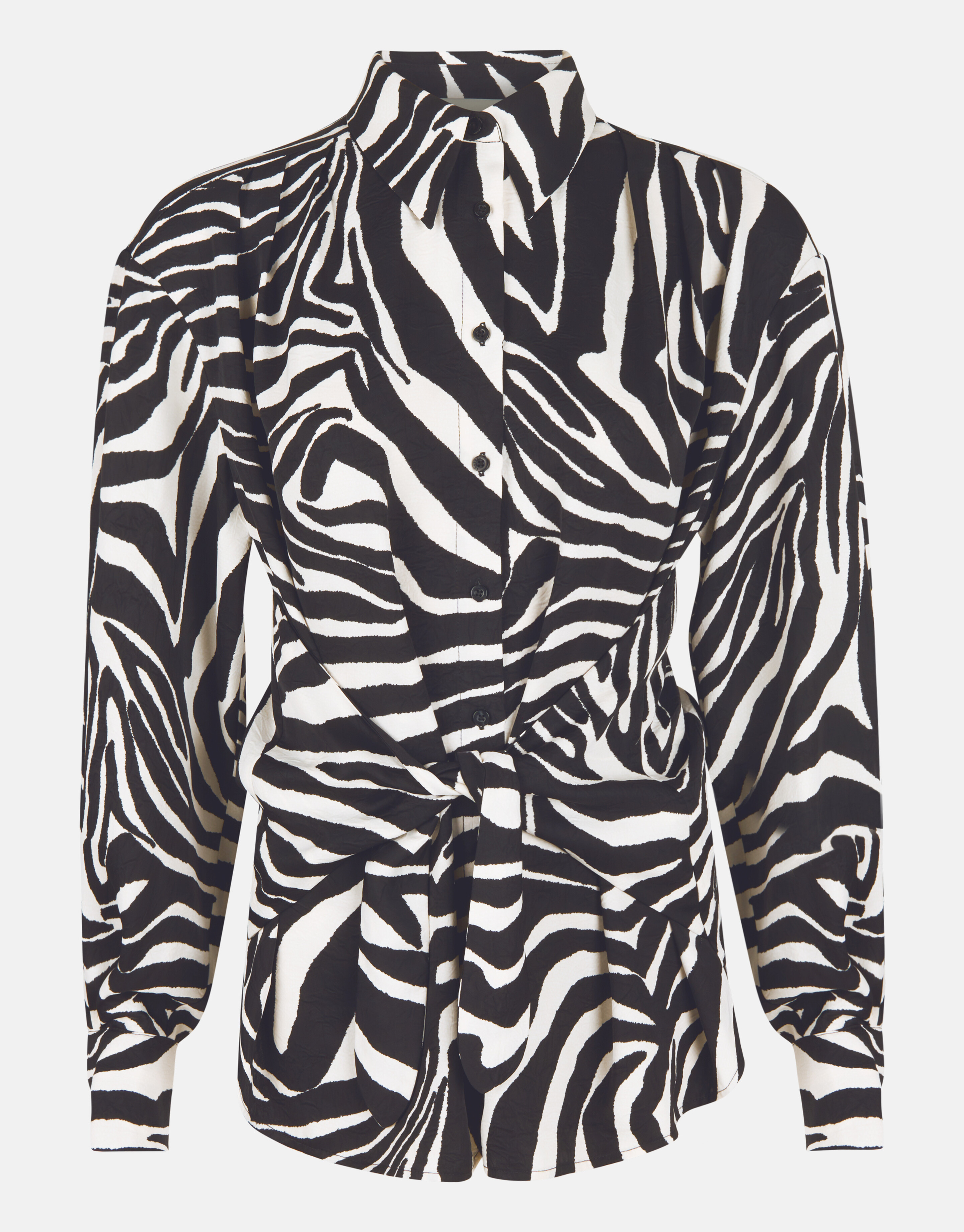 Zebra Print Blouse Zwart/Wit SHOEBY WOMEN