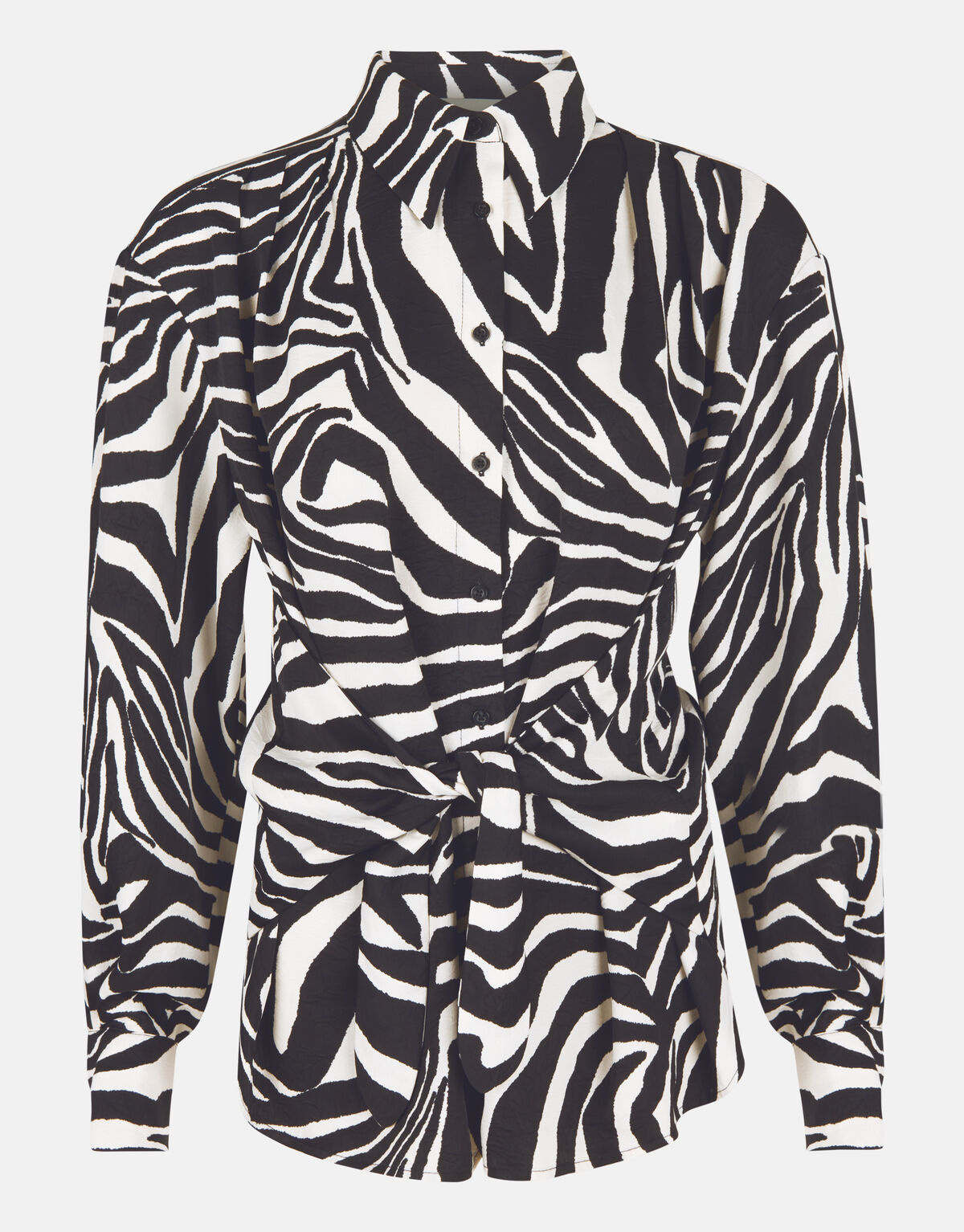 Zebra Print Blouse Zwart/Wit SHOEBY WOMEN