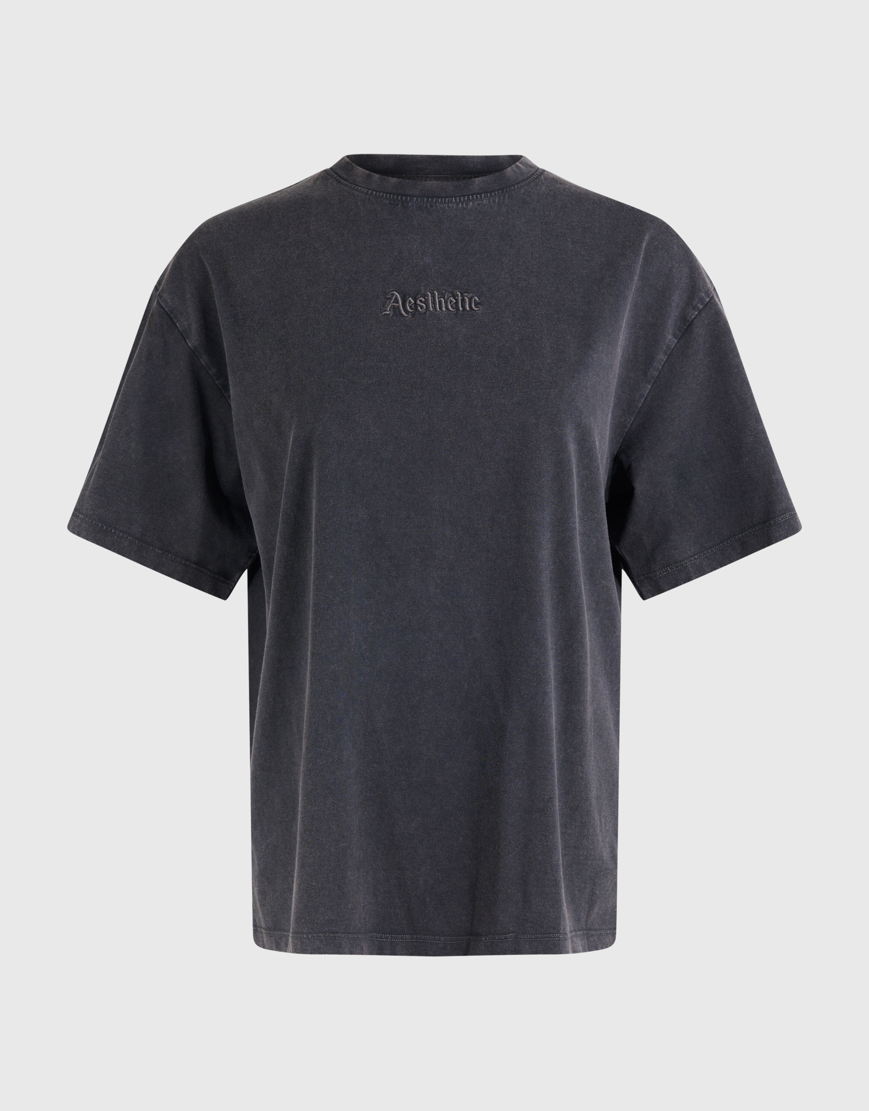 Aesthetic Washed T-shirt Donkergrijs SHOEBY WOMEN