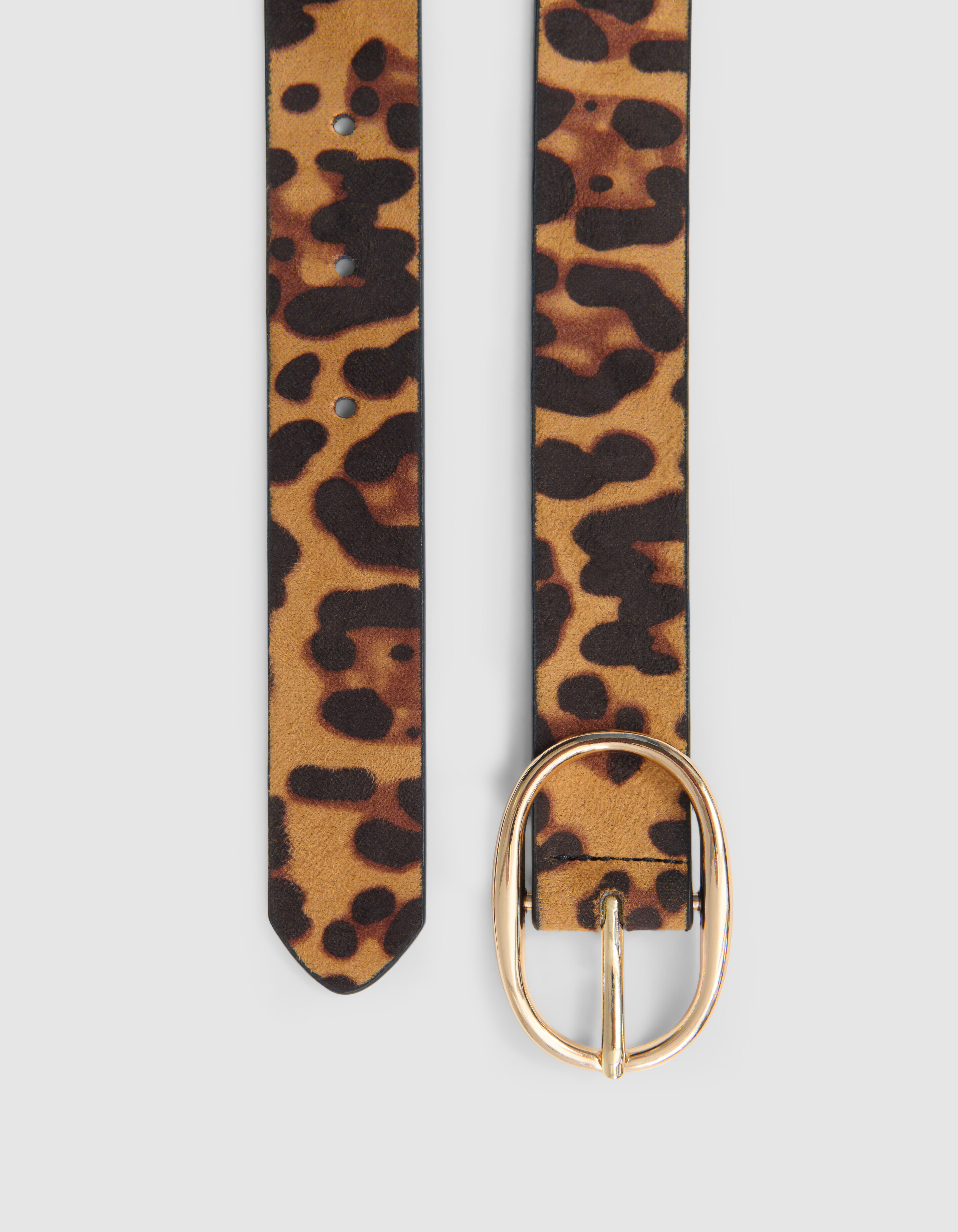 Leopard Riem Bruin SHOEBY ACCESSOIRES