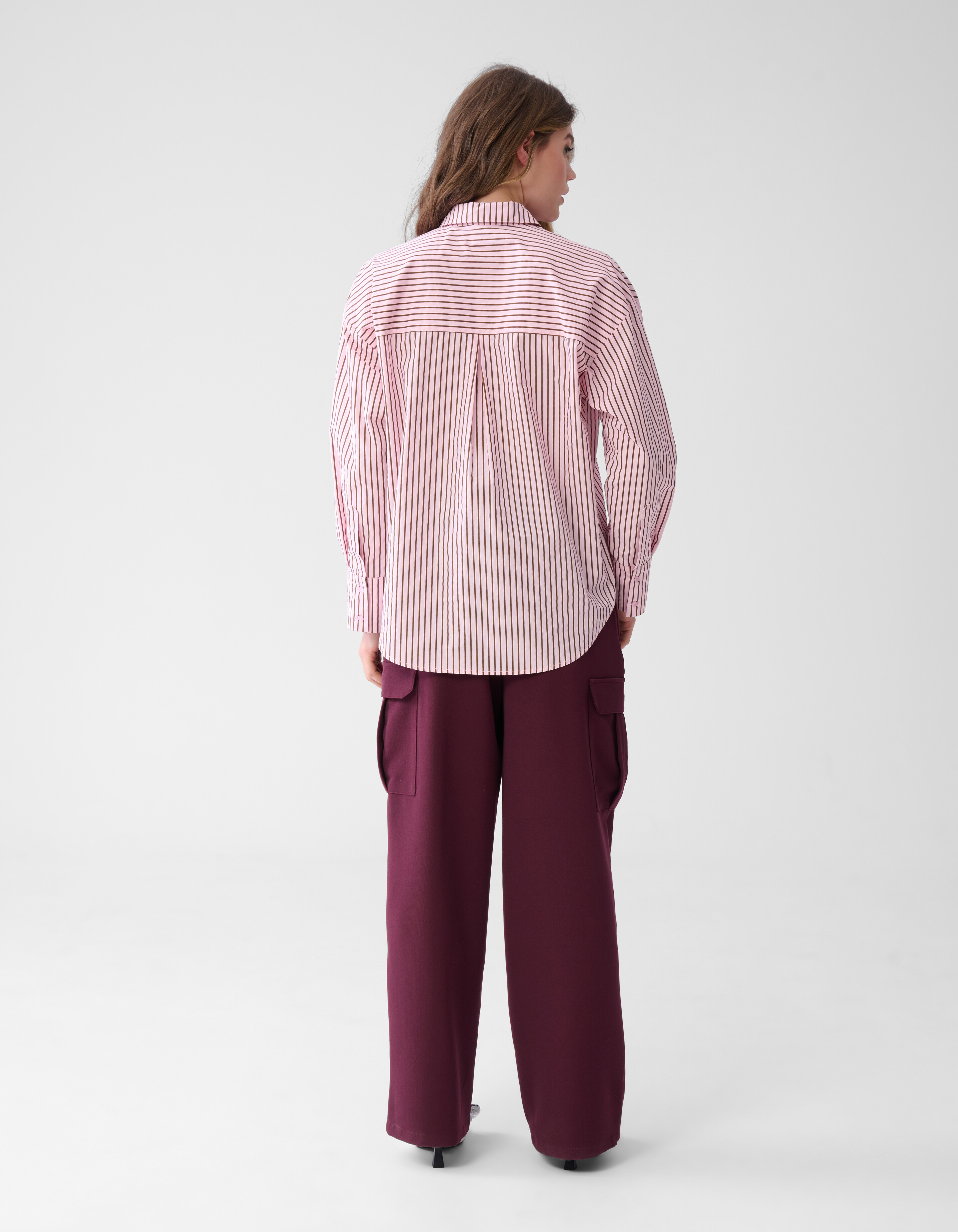 Heart Ruffle Blouse Roze SHOEBY WOMEN