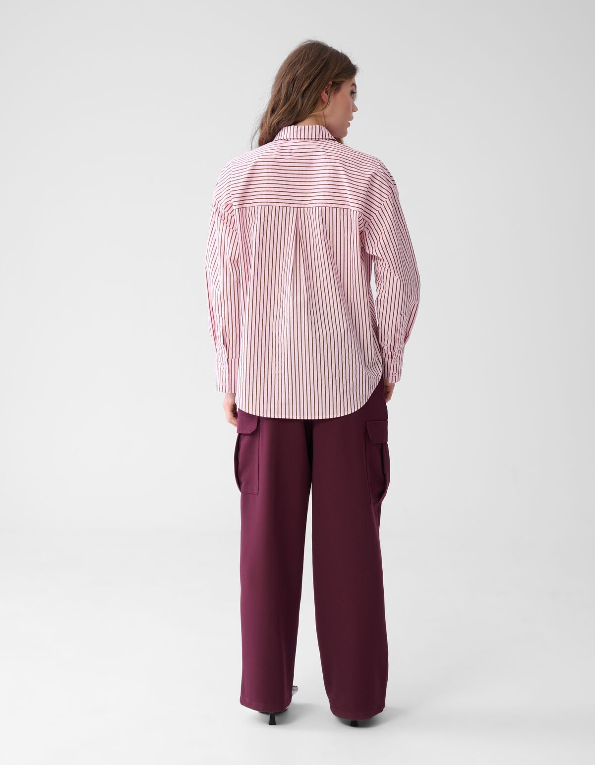 Heart Ruffle Blouse Roze SHOEBY WOMEN