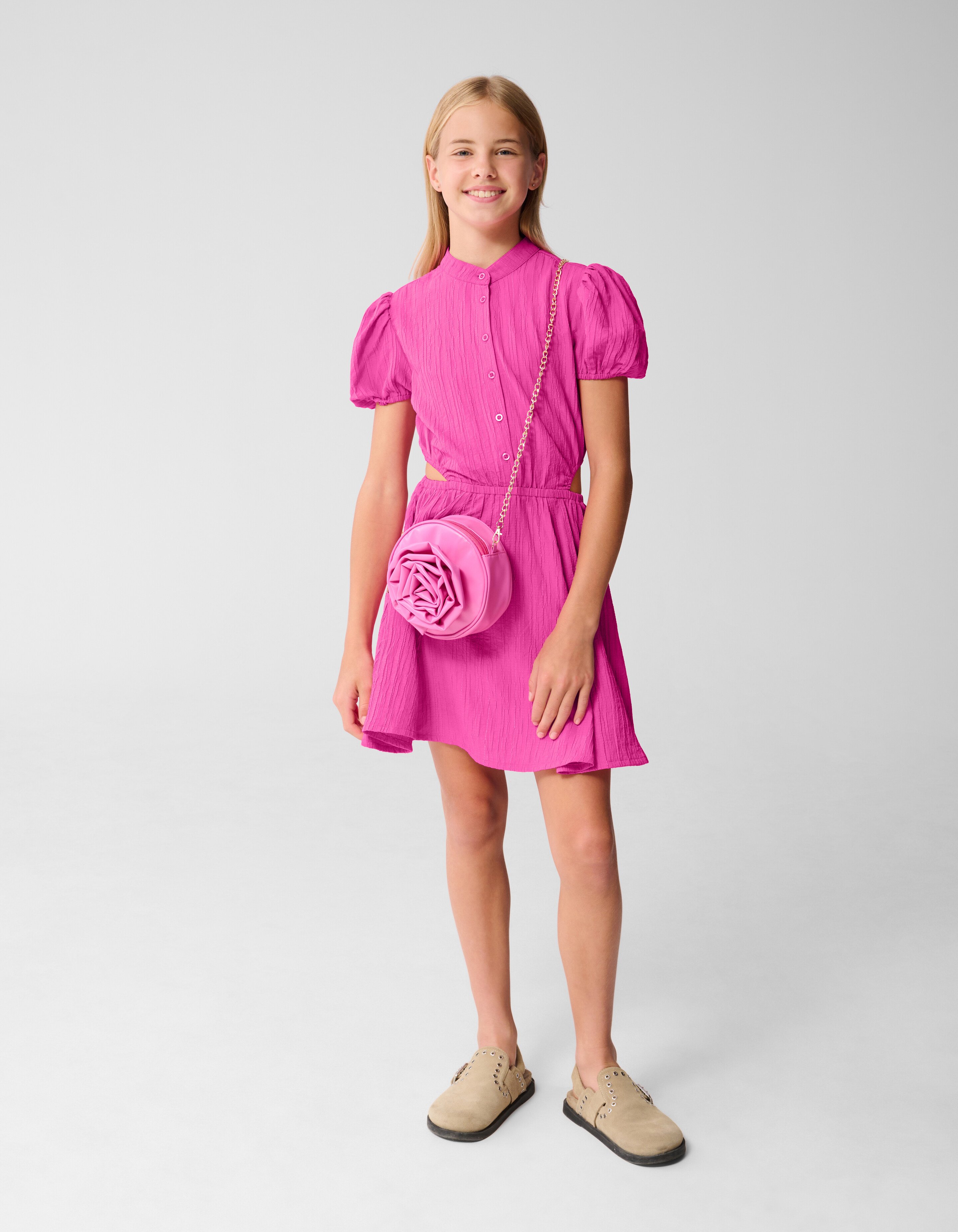 Cut Out Mini Jurk Roze SHOEBY GIRLS