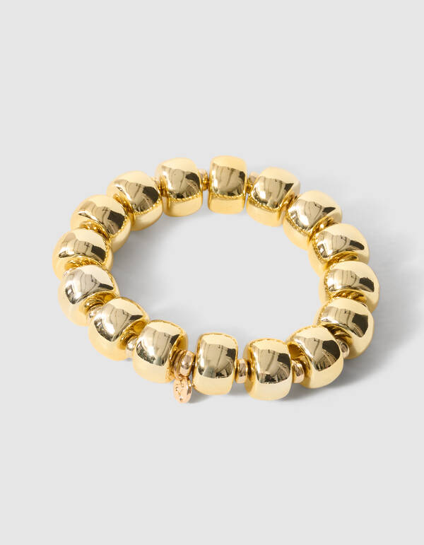 Beaded Wheel Hart Armband Goud SHOEBY ACCESSOIRES