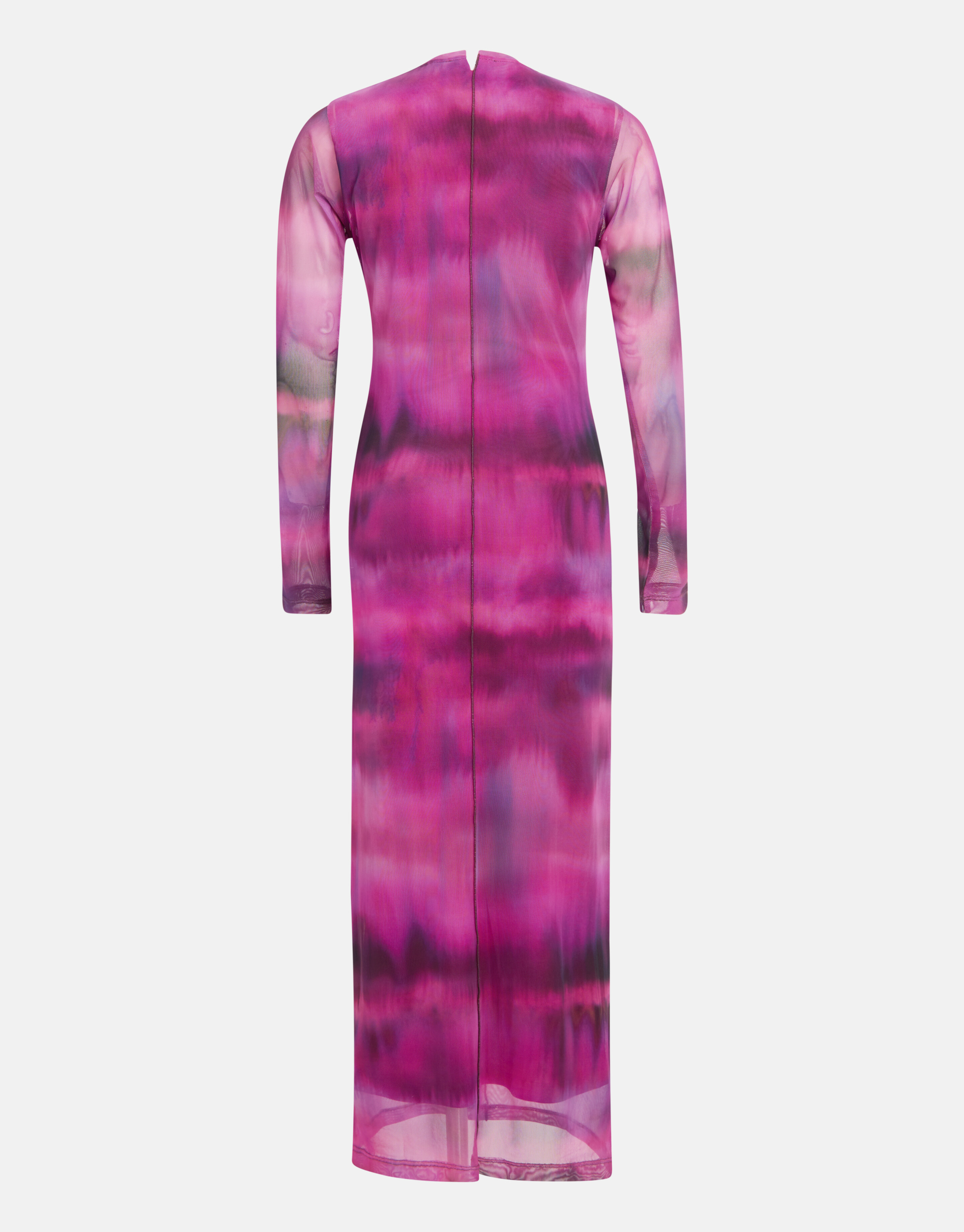 Blurry Stripe Mesh Jurk Roze SHOEBY WOMEN
