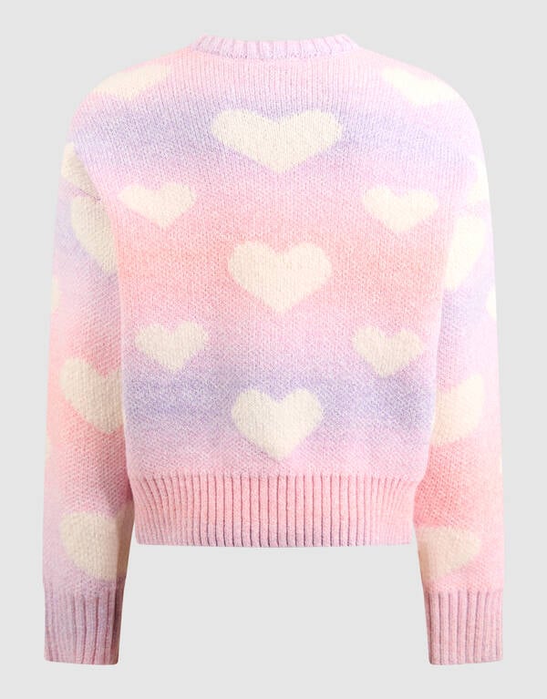 Heart Gebreide Trui Roze SHOEBY GIRLS