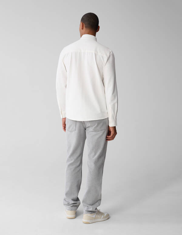 Pocket Overhemd Gebroken Wit SHOEBY MEN