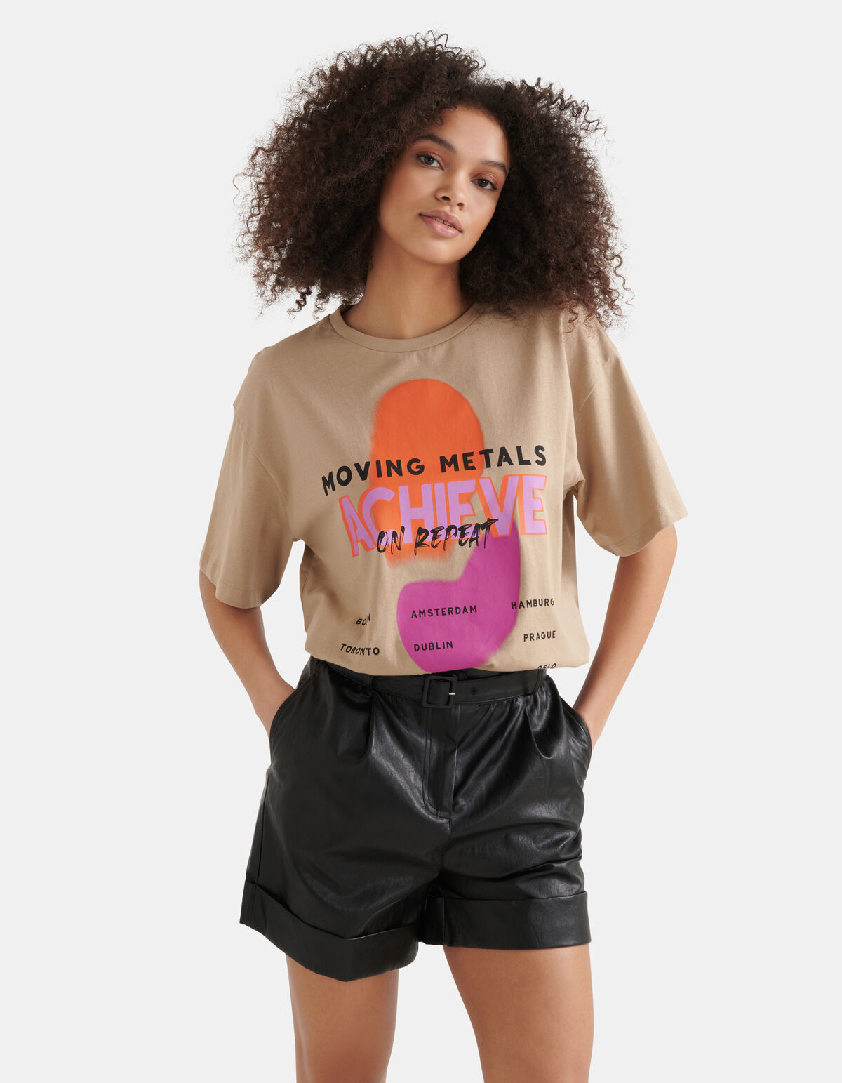 Artwork T-shirt Sand SHOEBY WOMEN