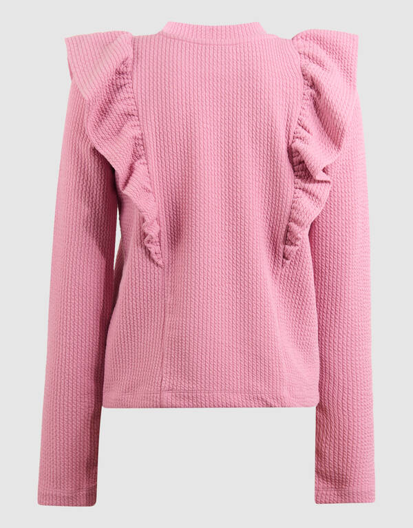 Structuur Ruffle Top Roze SHOEBY GIRLS