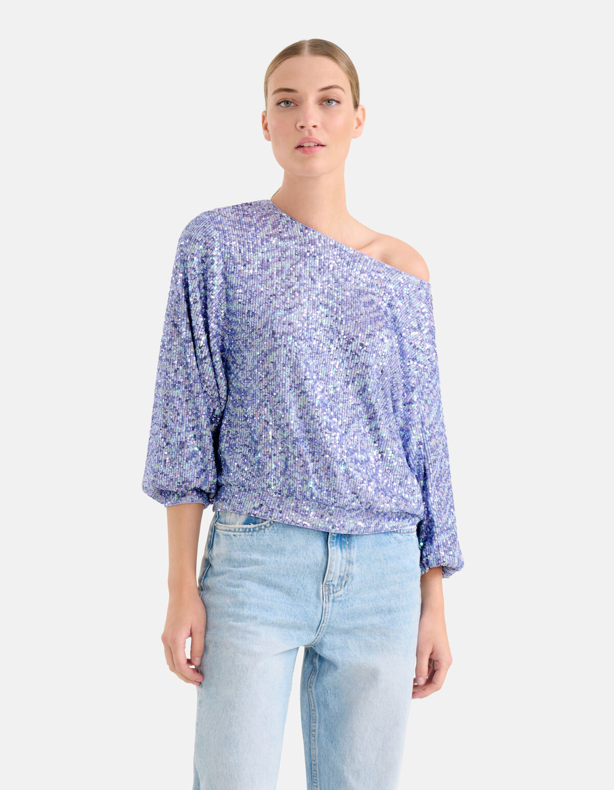 Pailletten Sweater Paars By Mieke SHOEBY WOMEN