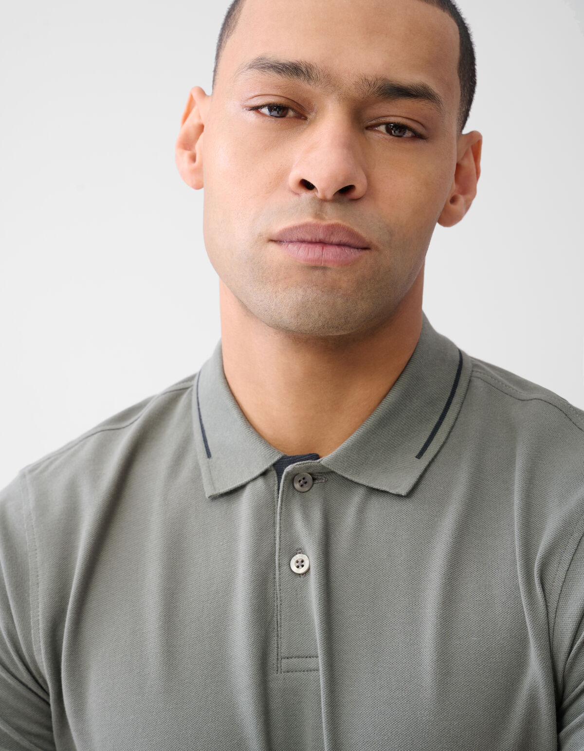 Pique Polo Donkergroen SHOEBY MEN