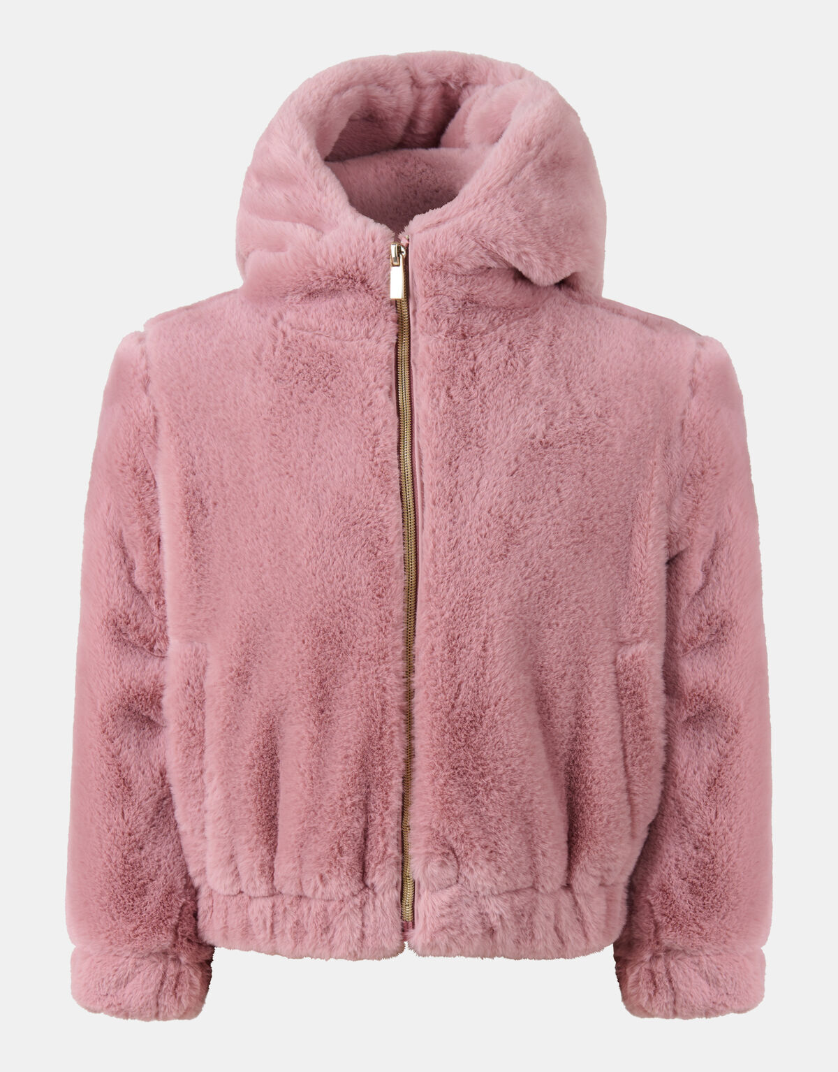 Korte Faux Fur Jas Lichtroze SHOEBY GIRLS