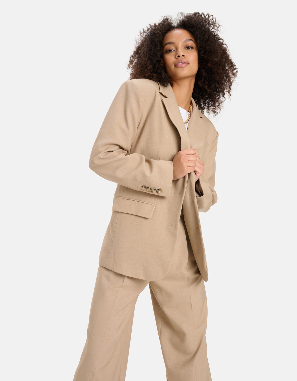 Oversized Blazer Beige SHOEBY WOMEN