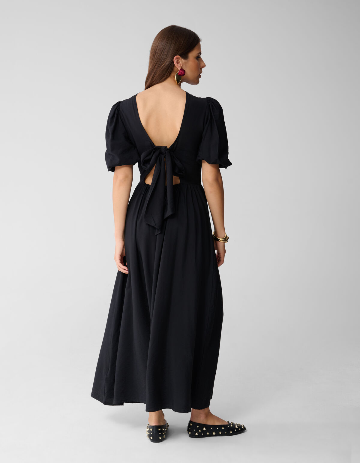 Strik Maxi Jurk Zwart SHOEBY WOMEN