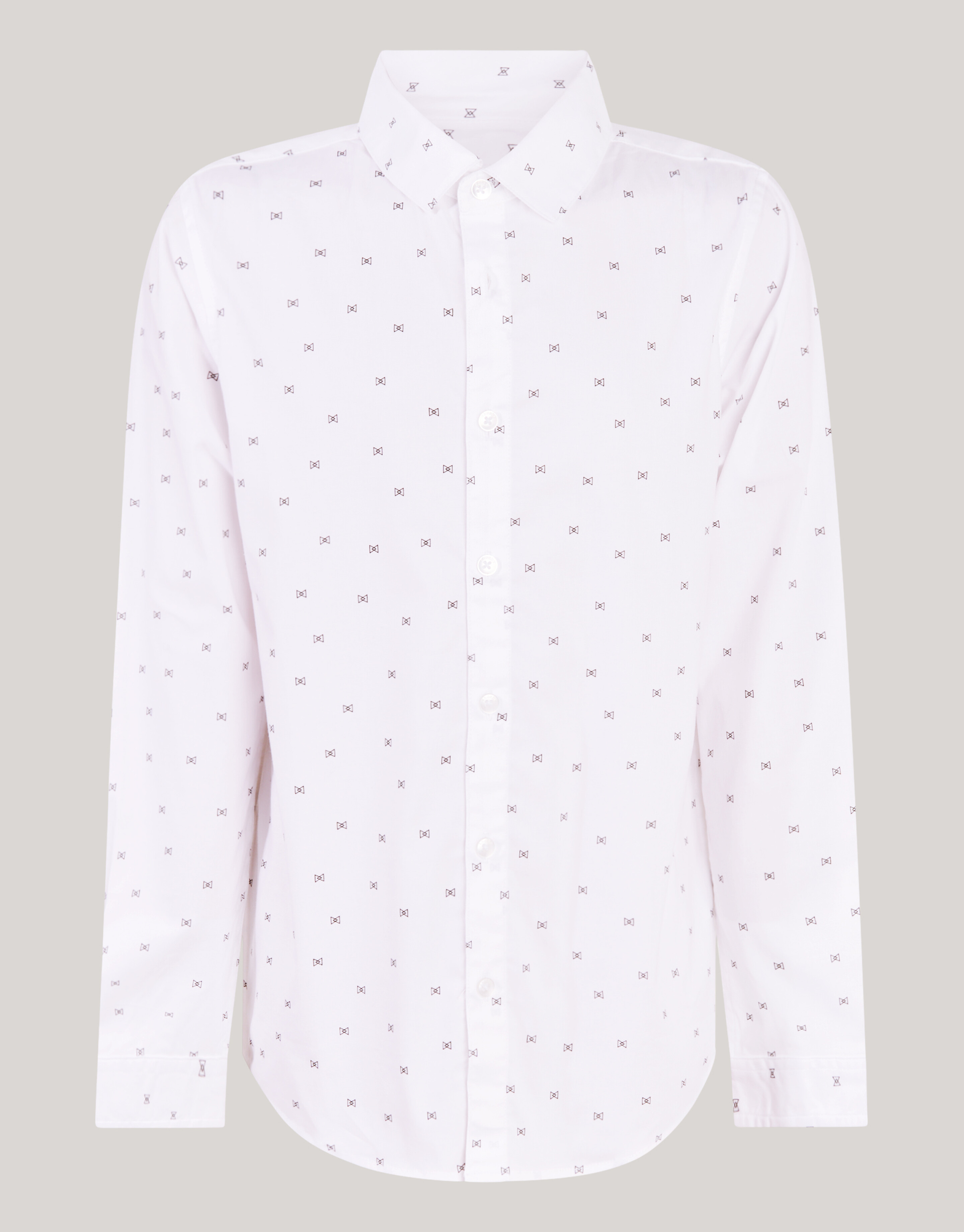 Printed Overhemd Wit SHOEBY BOYS