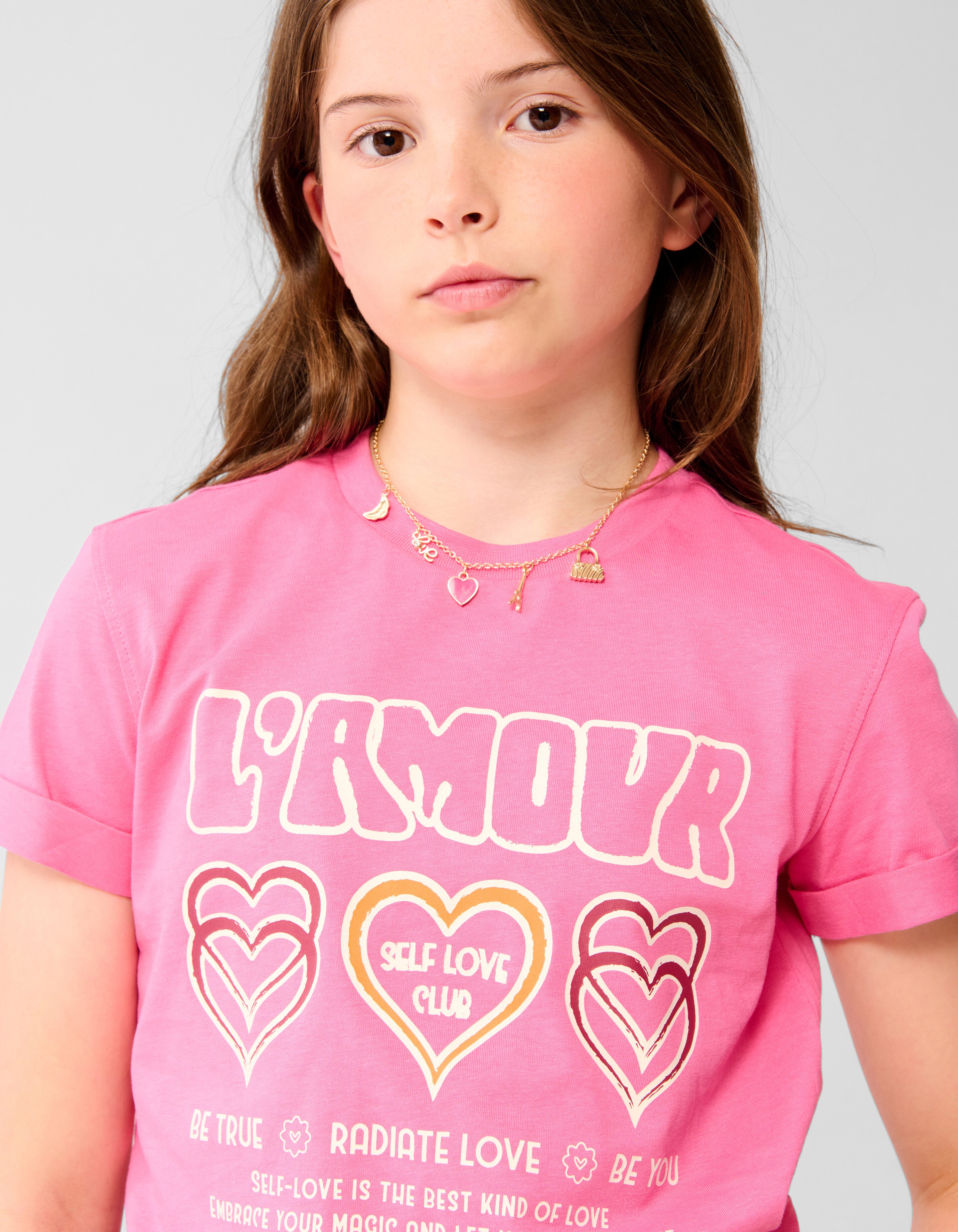 Self Love Artwork T-shirt Roze SHOEBY GIRLS