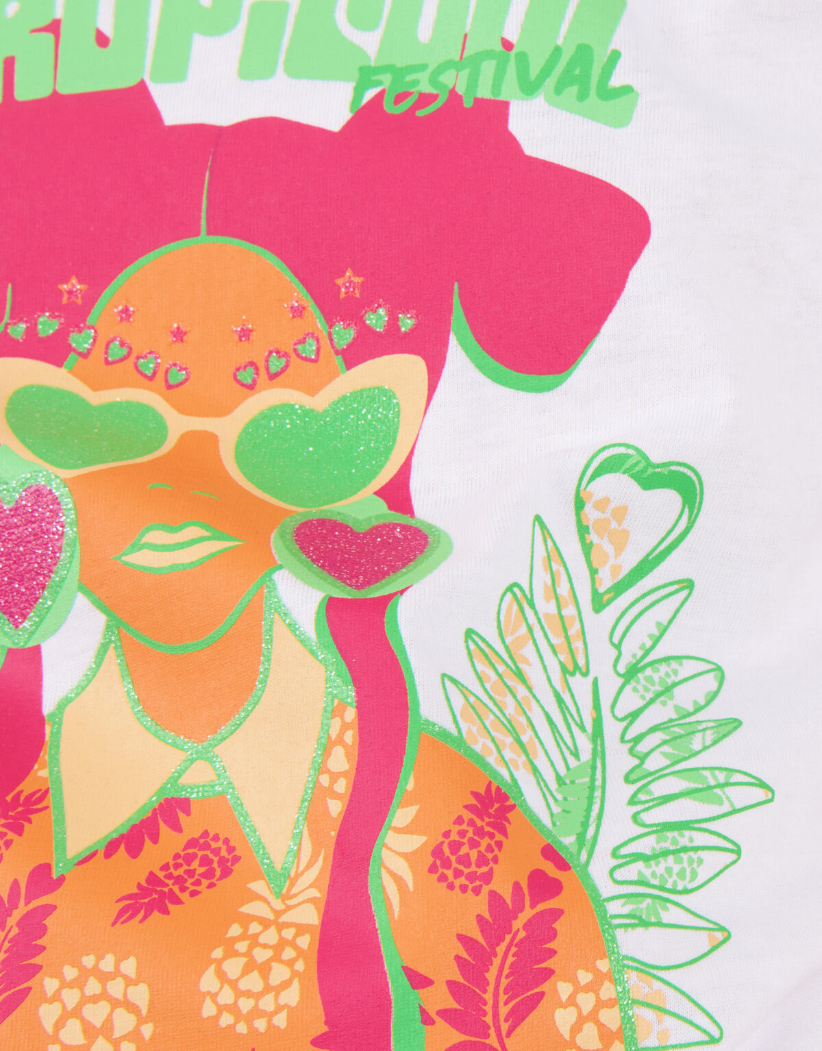 Artwork T-shirt Wit SHOEBY GIRLS