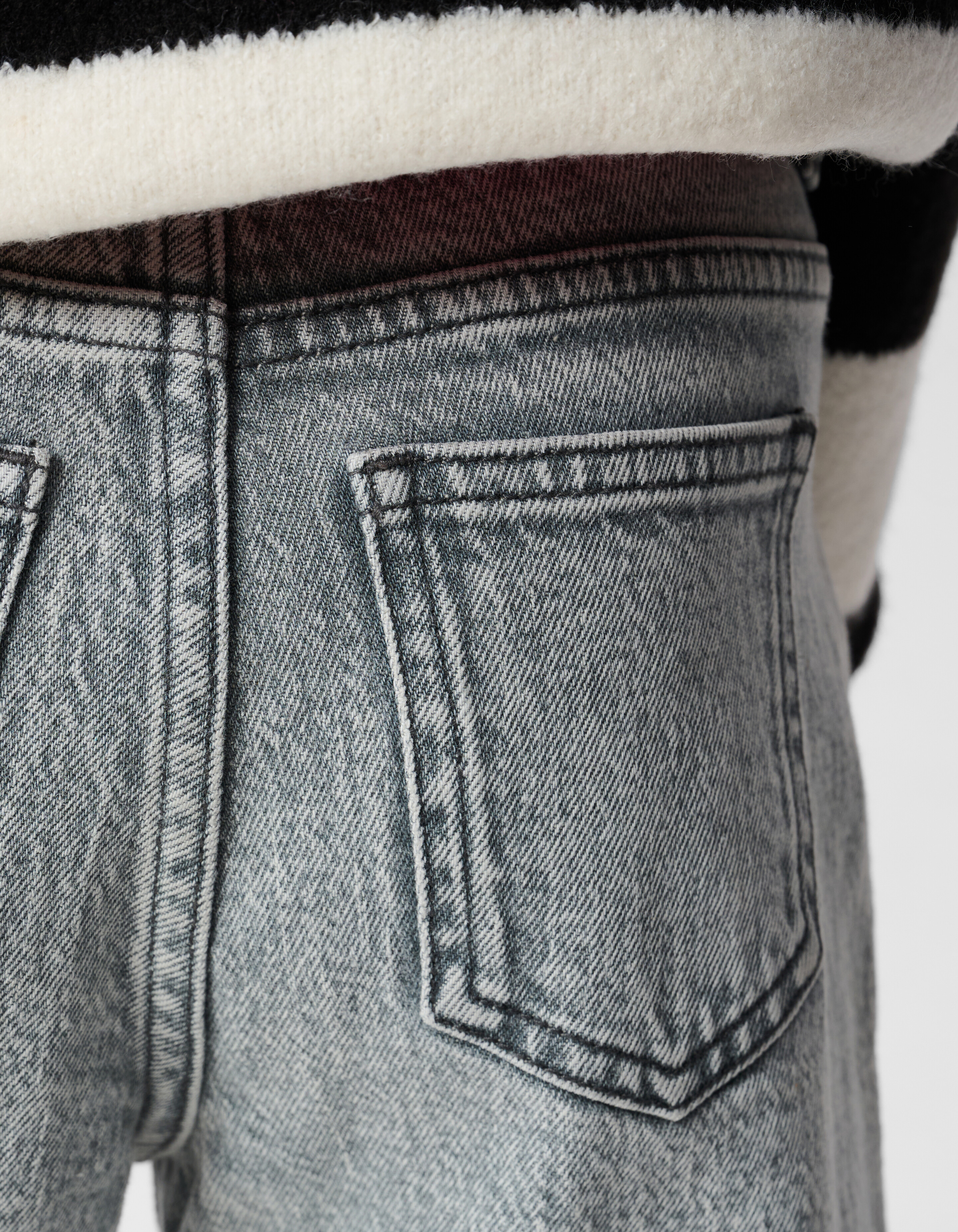 Strass Straight Fit Jeans Lichtgrijs SHOEBY GIRLS