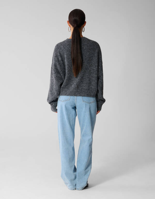 Gebreide Trui Donkergrijs By Anna SHOEBY WOMEN
