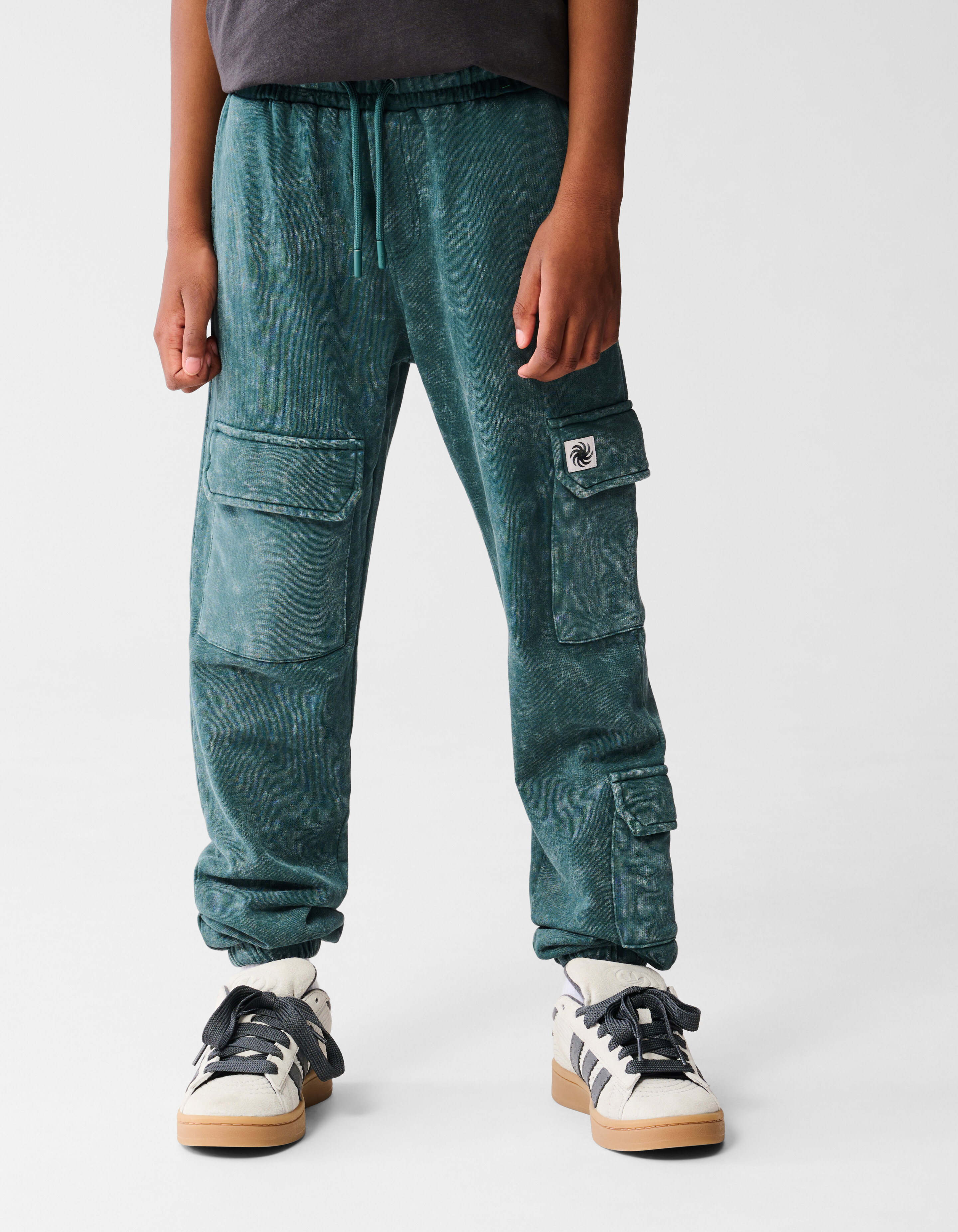 Washed Cargo Broek Donkerblauw SHOEBY BOYS