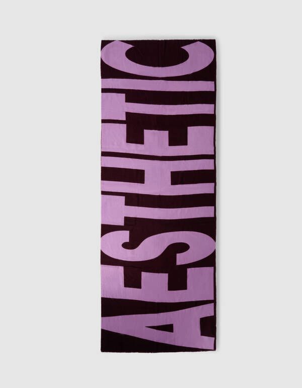 Text Artwork Sjaal Paars SHOEBY ACCESSOIRES
