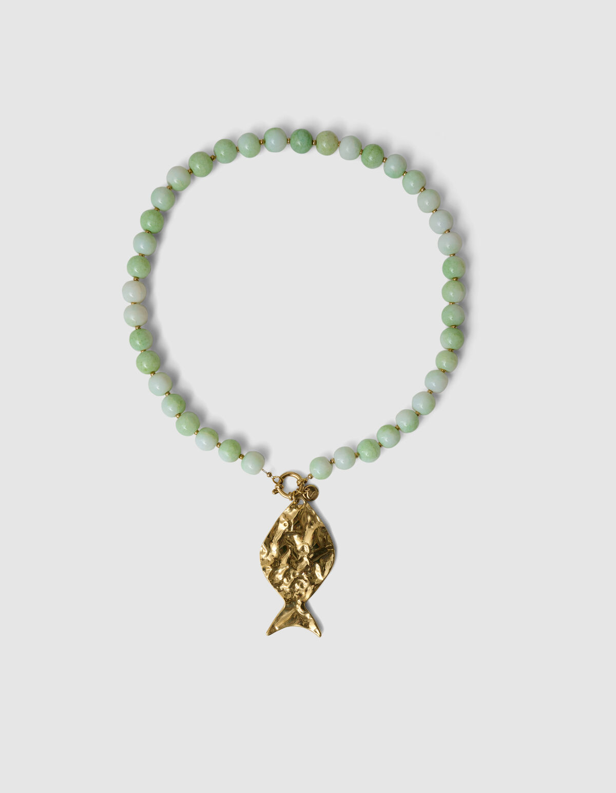 Beaded Fish Ketting Lichtgroen SHOEBY ACCESSOIRES