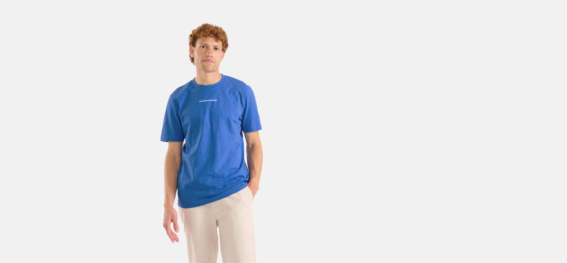 Artwork T-shirt Blauw SHOEBY MEN