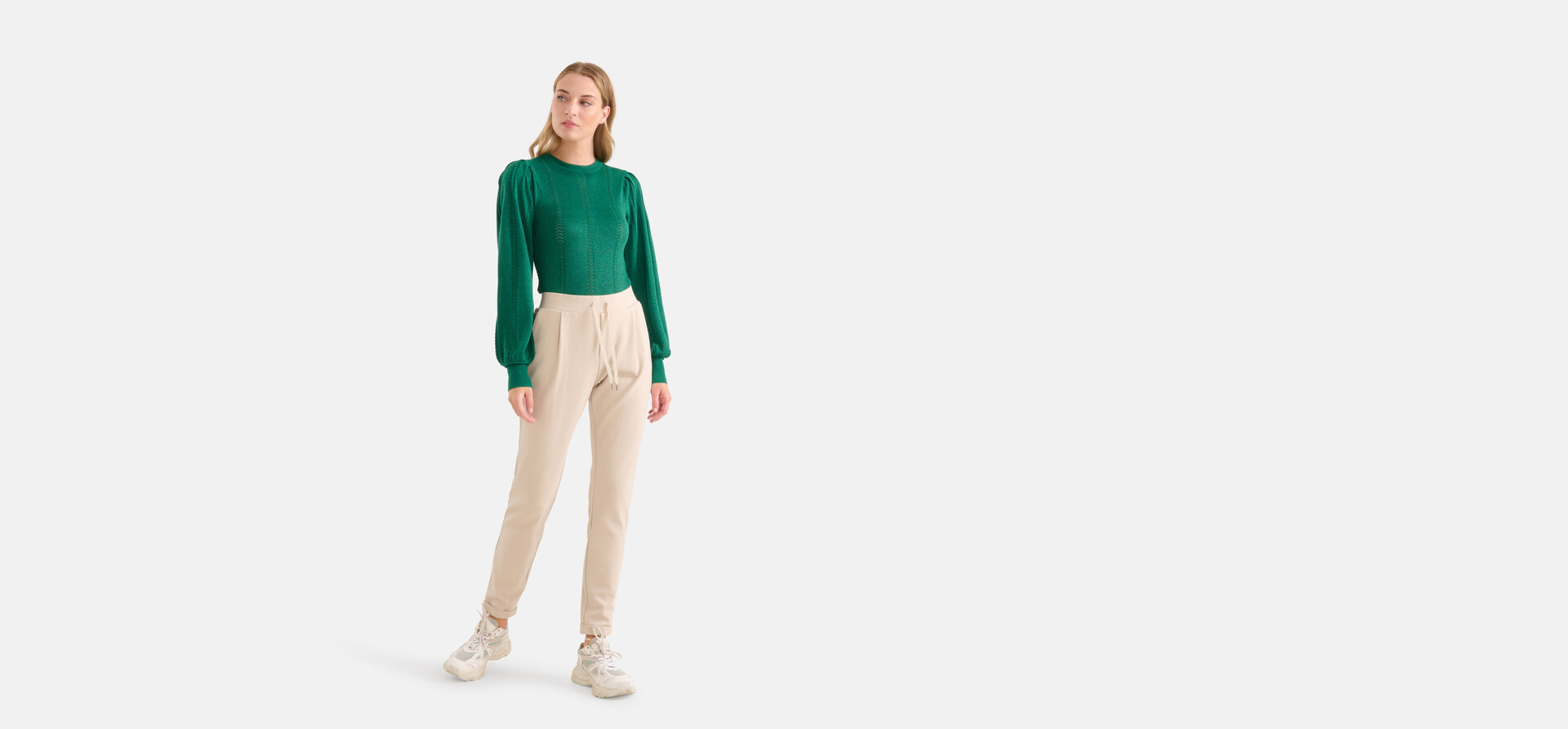 Sport Broek Beige SHOEBY WOMEN