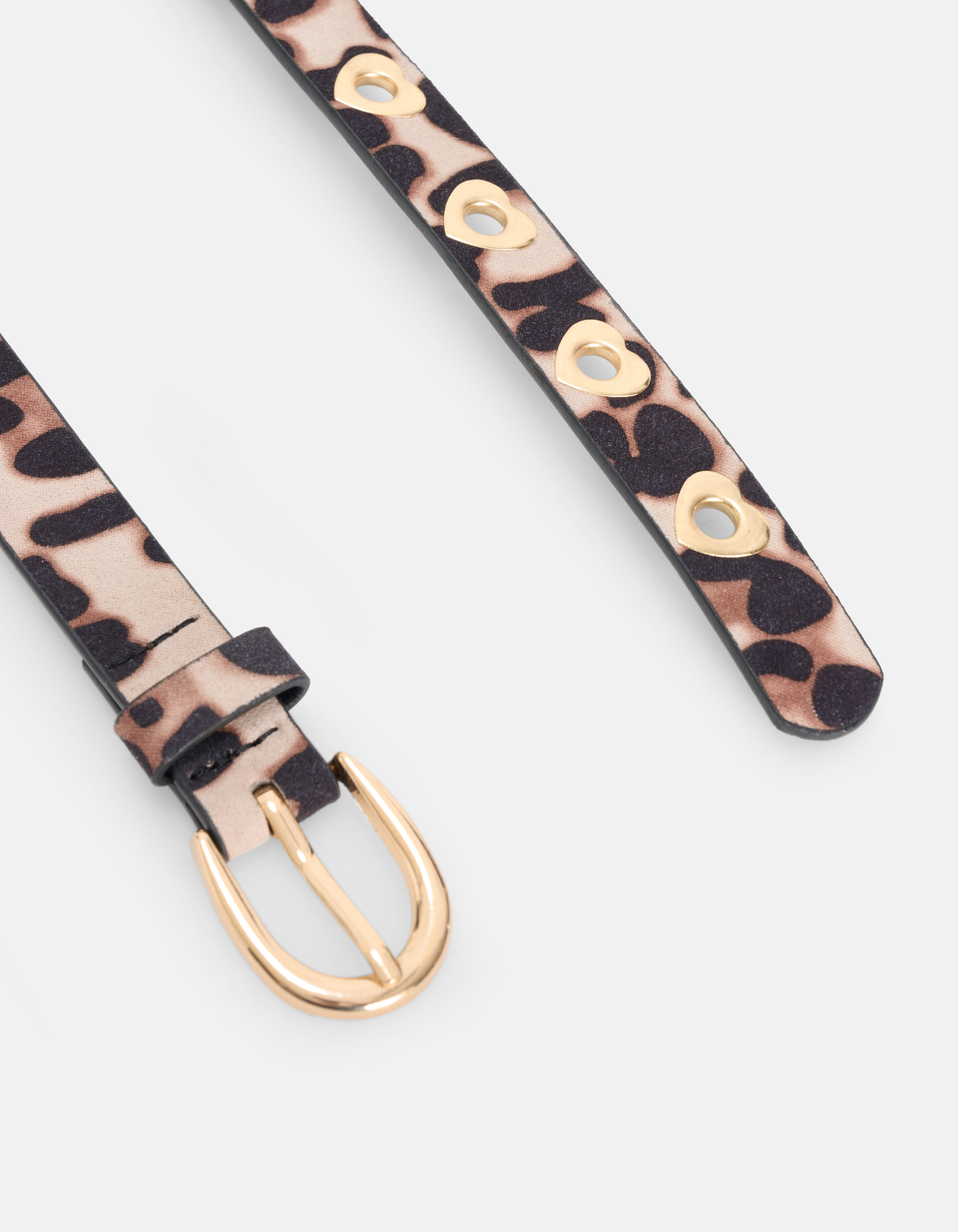 Leopard Hartjes Riem Lichtbruin SHOEBY ACCESSOIRES
