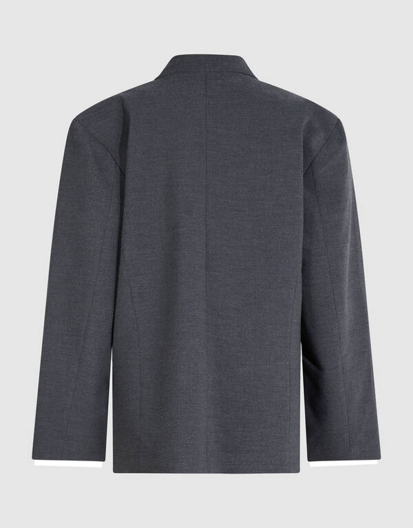 Oversized Blazer Grijs SHOEBY WOMEN