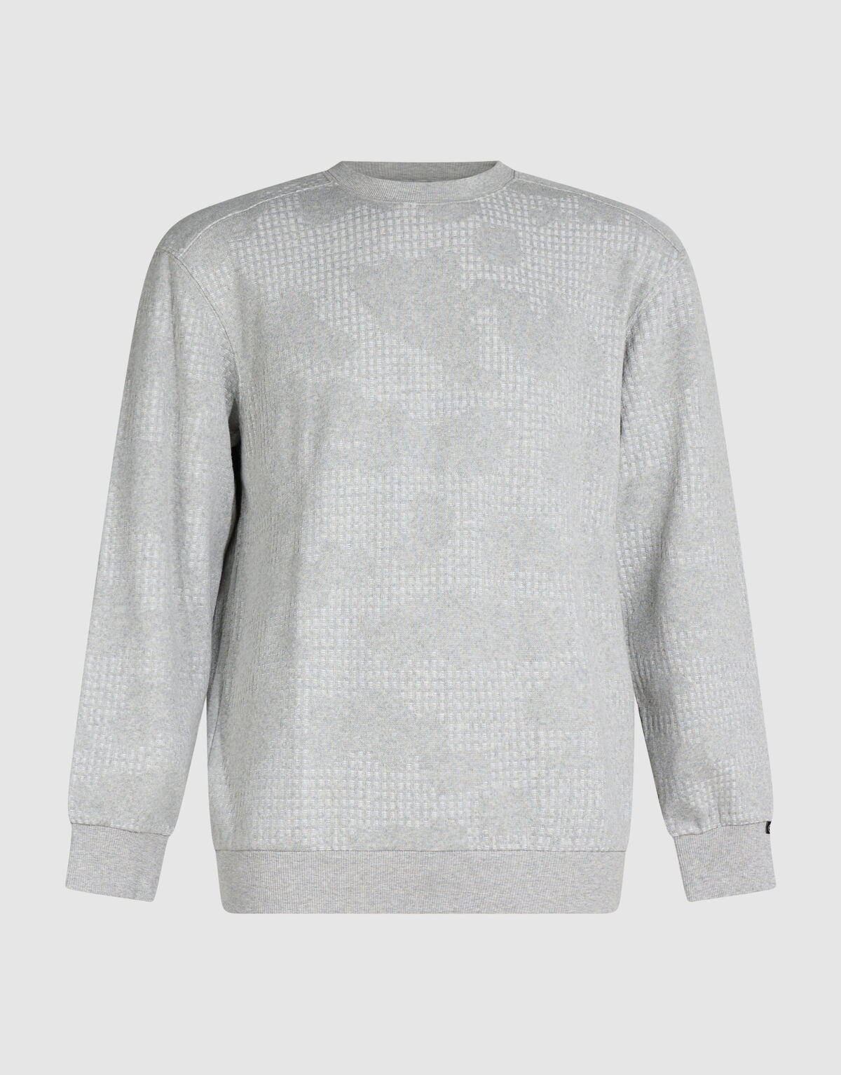 Camo Structure Sweater Lichtgrijs SHOEBY MEN